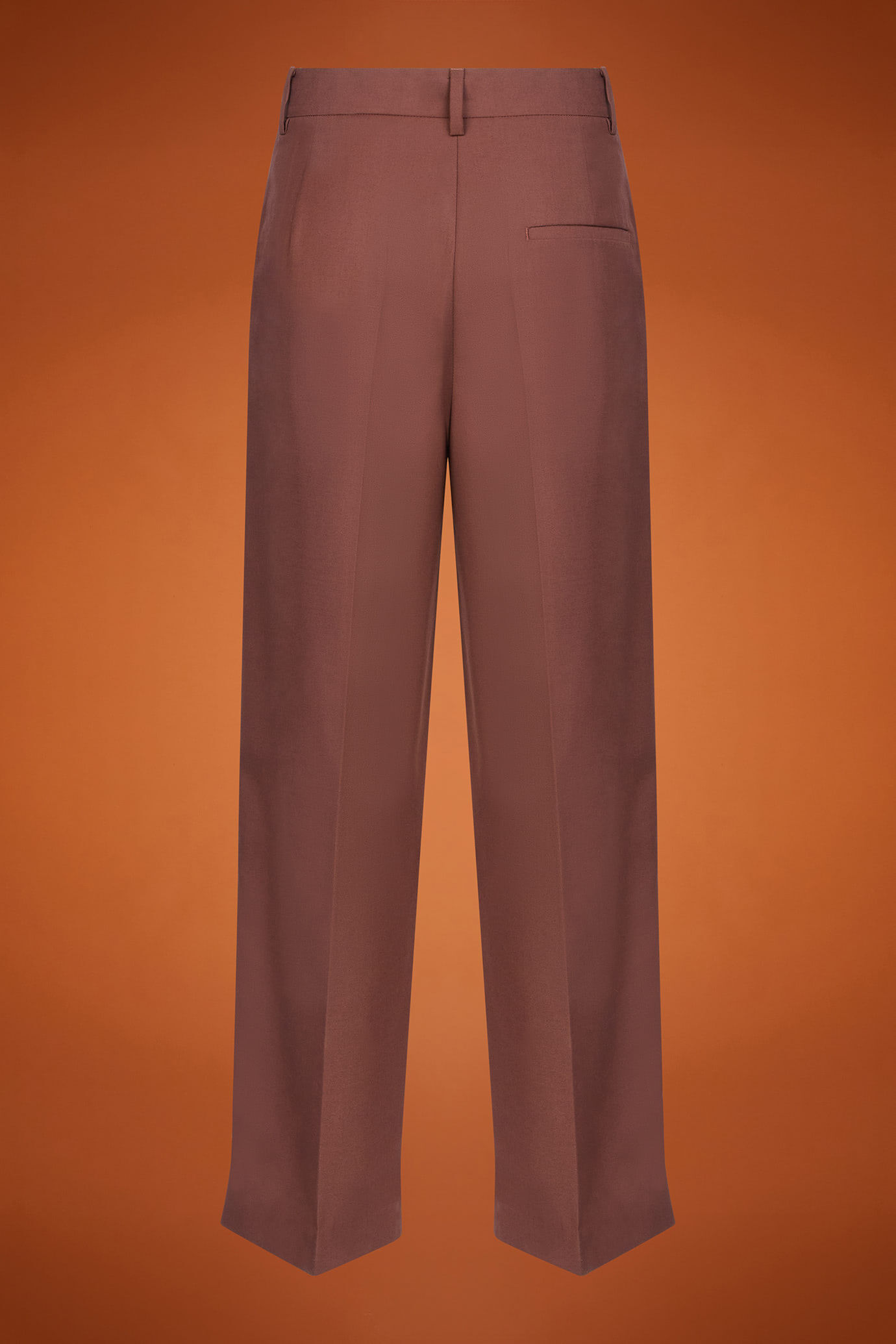 Pantalone classico donna con gamba larga regular fit image number 5