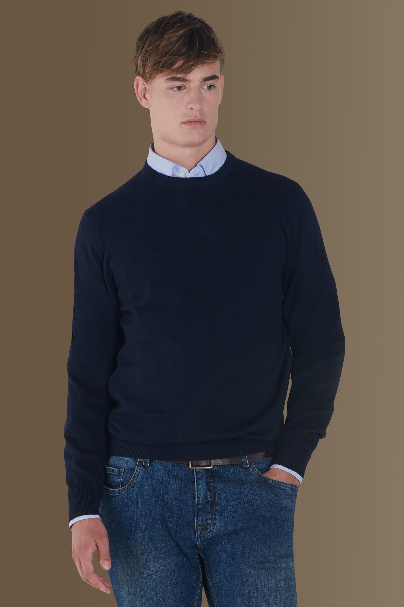 CARISMA Maglione Uomo A Maglia Fine – Scollo Rotondo, Maniche Lunghe, Morbido E Confortevole (Nero)