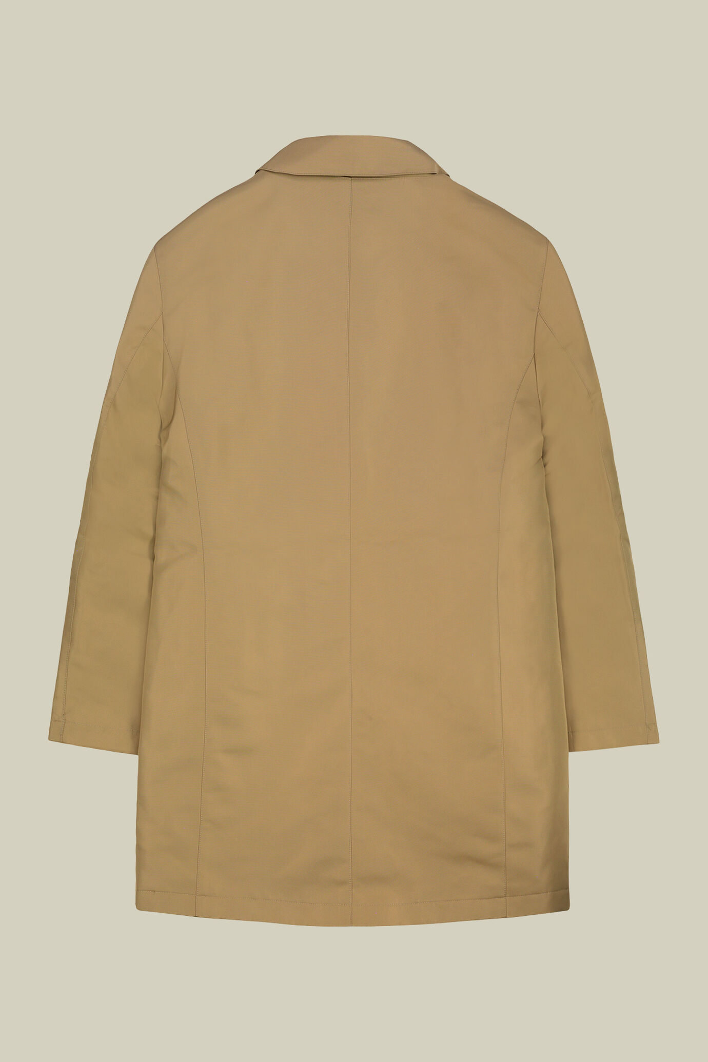 Impermeabile uomo doppiopetto in tessuto tecnico regular fit image number 5