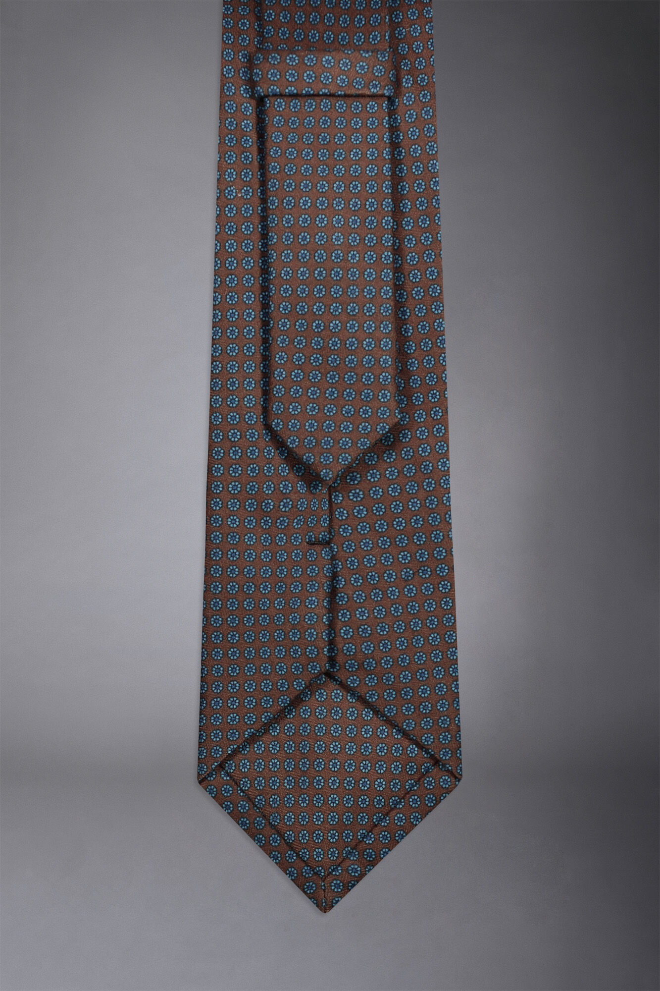 DB Dickie Bow Cravatta Uomo In Microsuede Di Lusso - Colore Arancio Bruciato, Lunga 147 Cm - 4
