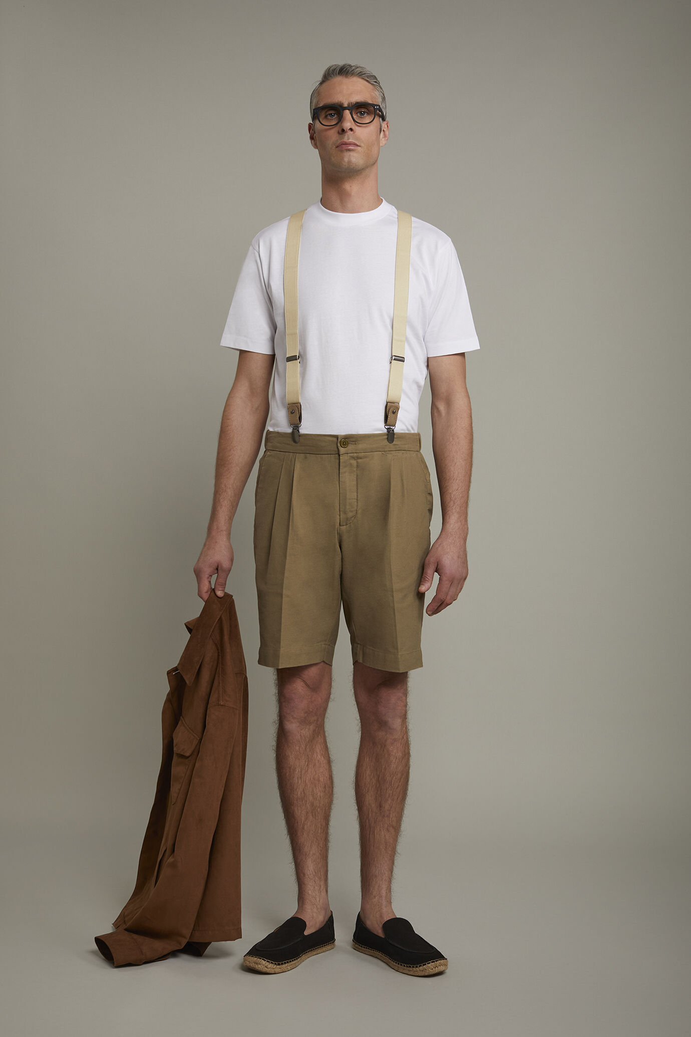 T-shirt homme à col rond en 100 % coton coupe régulière image number 0