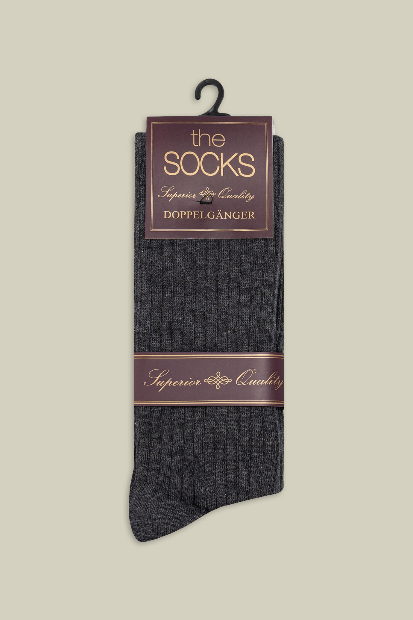Herren-Socken gerippt einfarbig image number 1