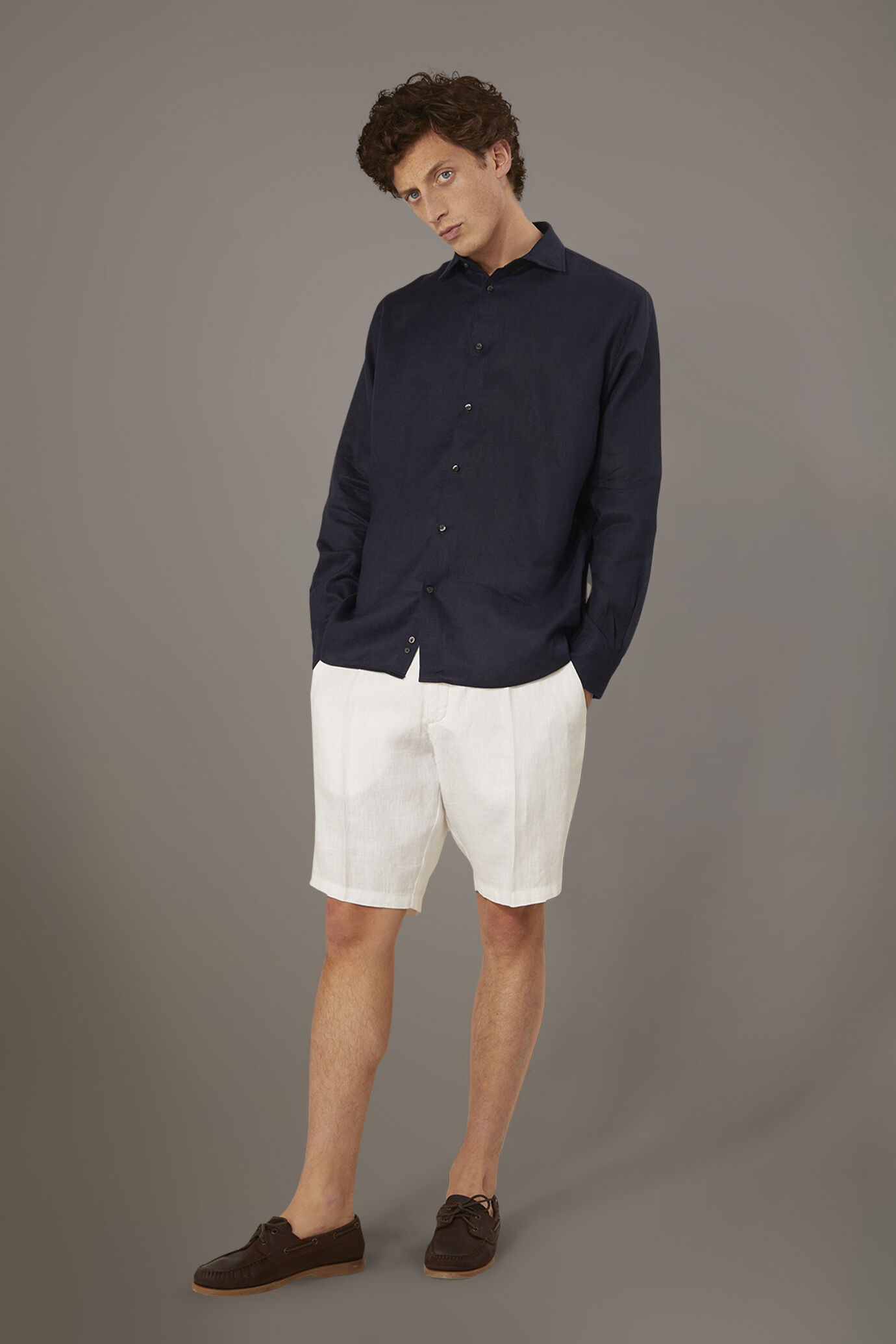 Classic Bermuda shorts 100% Linen Doppelganger Bermuda Men's
