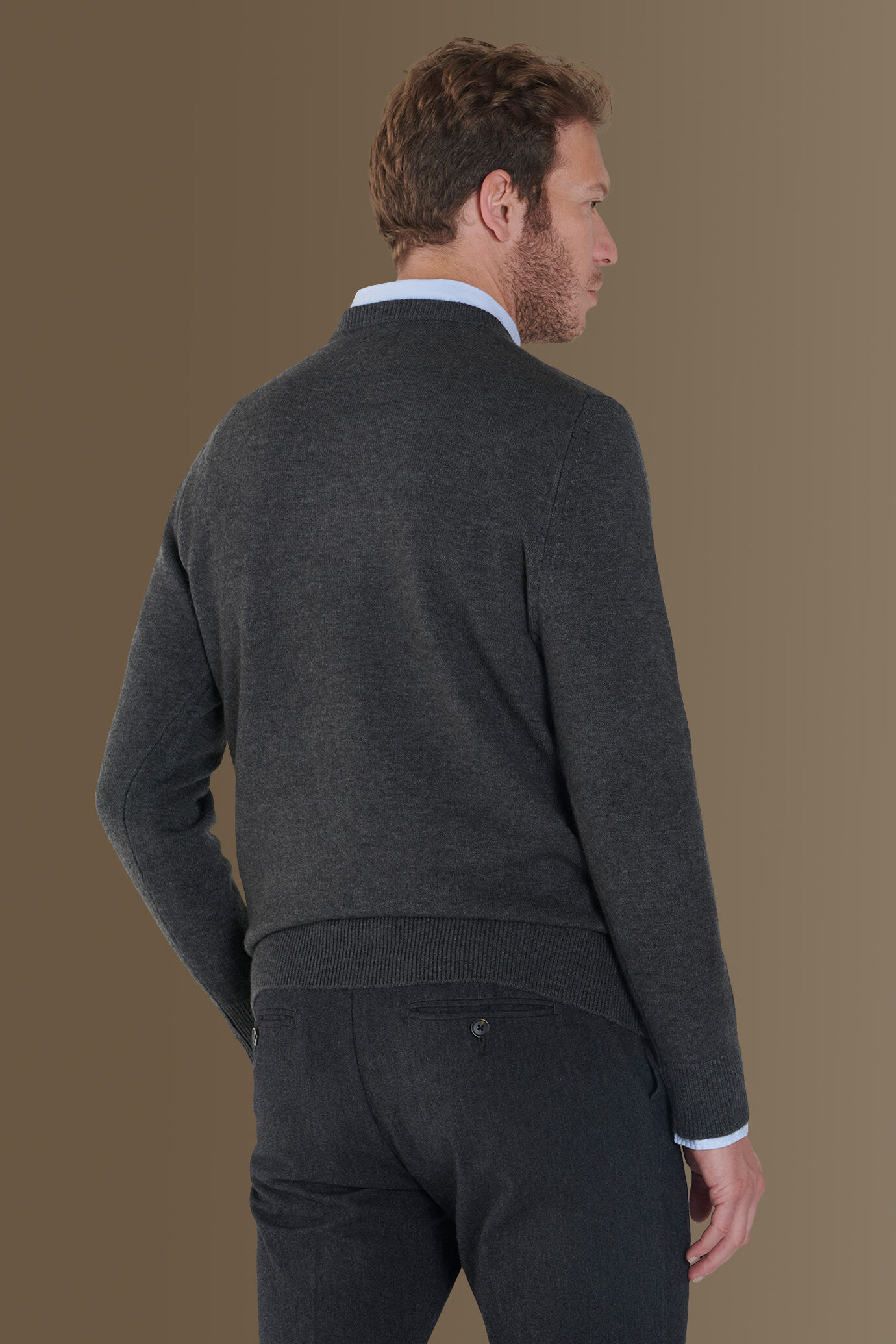 Round neck sweater soft touch image number 2
