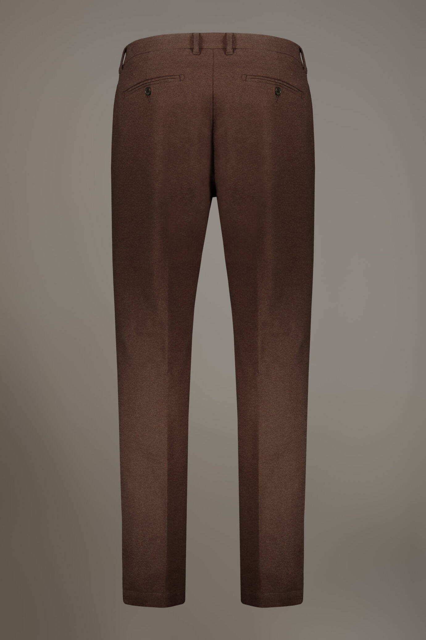 Pantalone chino regular fit tessuto tinto filo melange twill image number 6