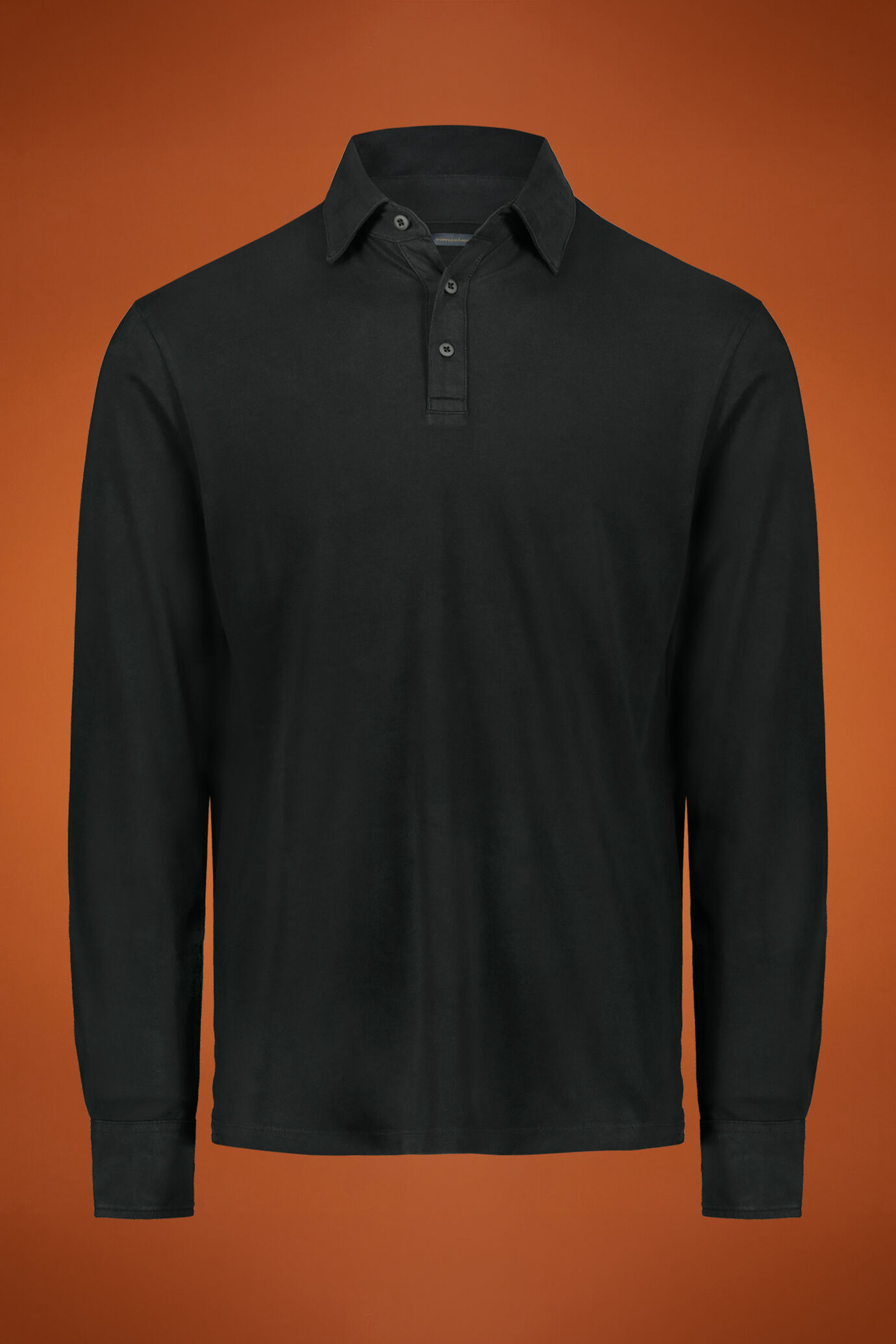 Polo uomo manica lunga 100% cotone regular fit