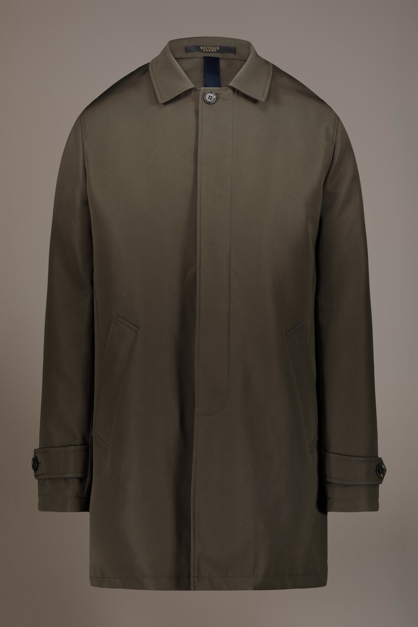 Padded raincoat in technical fabricand removable padding image number 4