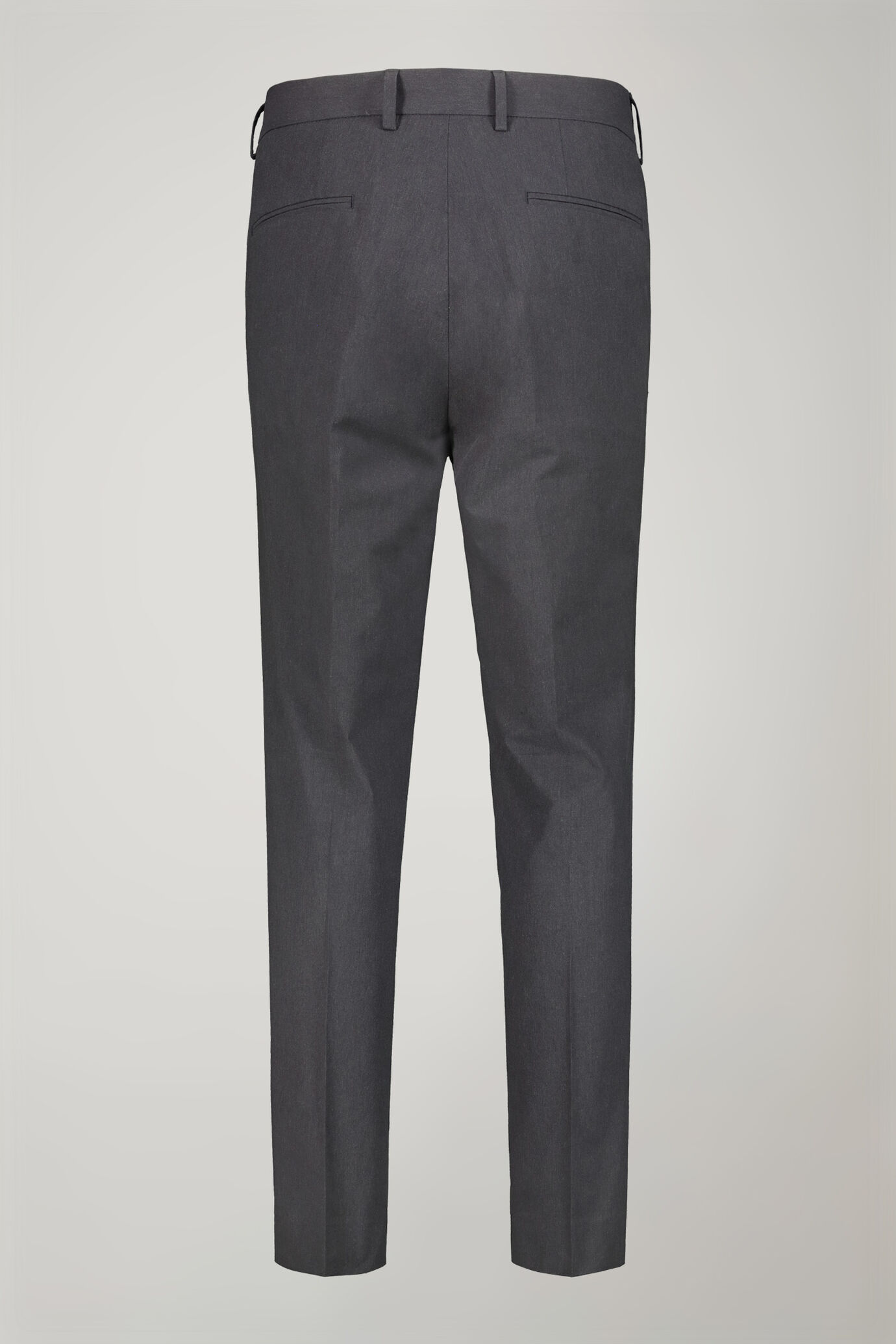 Men’s classic trousers with double pleats in flamed effect fabric regular fit image number 5