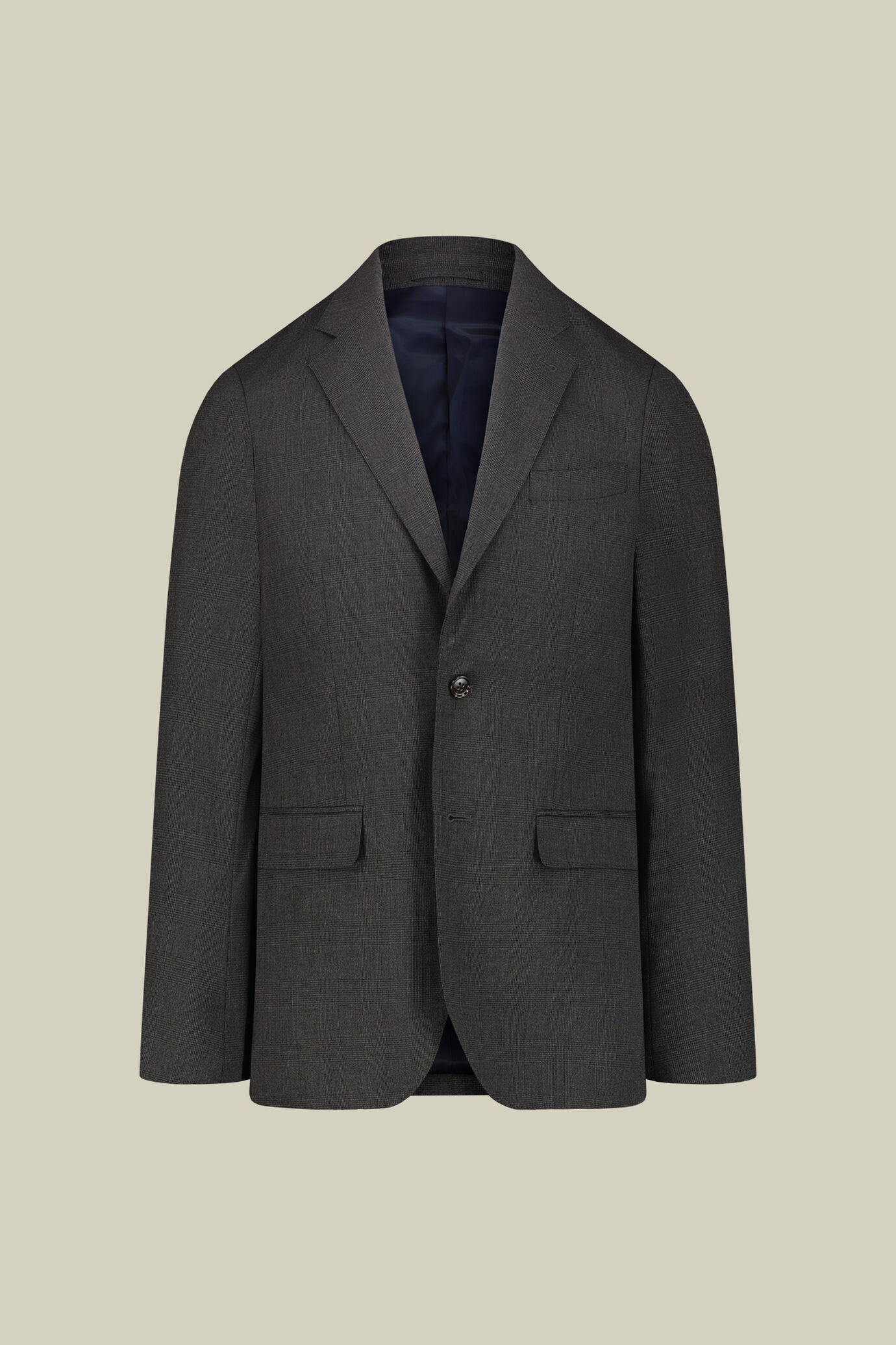 Costume homme crois&eacute; simple en motif Prince de Galles coupe classique image number 4