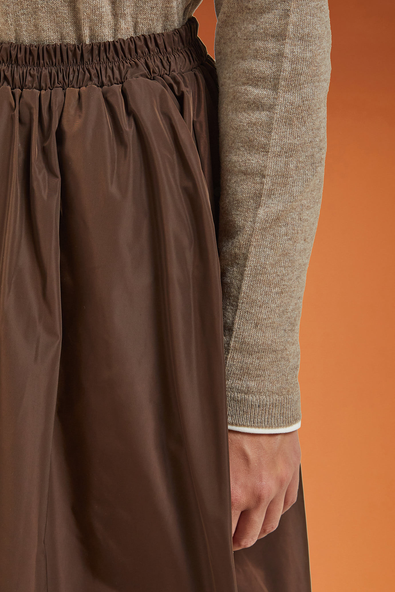 Cardigan lungo da donna, lavorato a maglia, con maniche a palloncino, 2 tasche, aperto sul davanti, per fidanzato, Argento, S