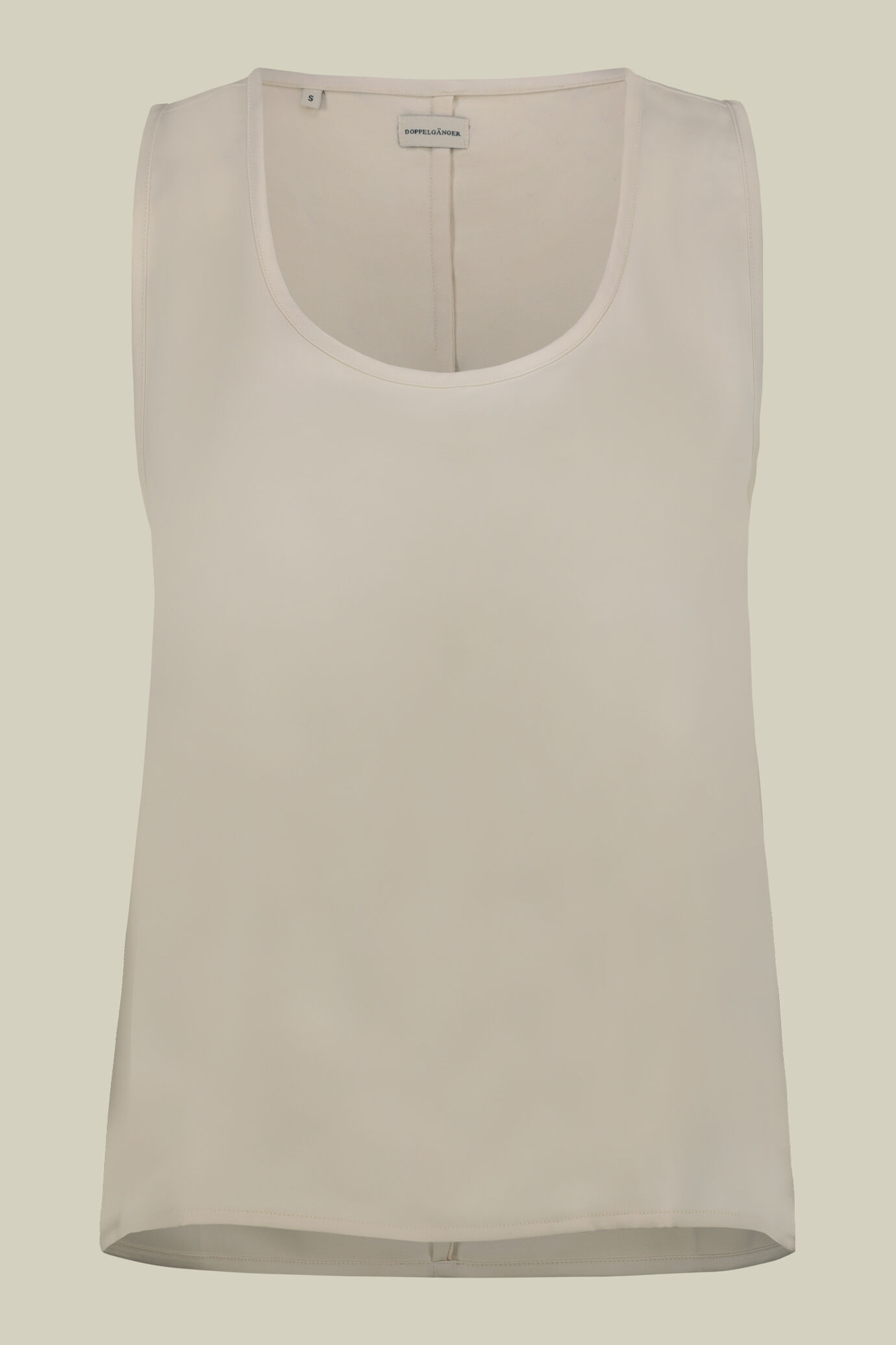 Top pour femme sans manches en satin, à encolure ronde image number 0