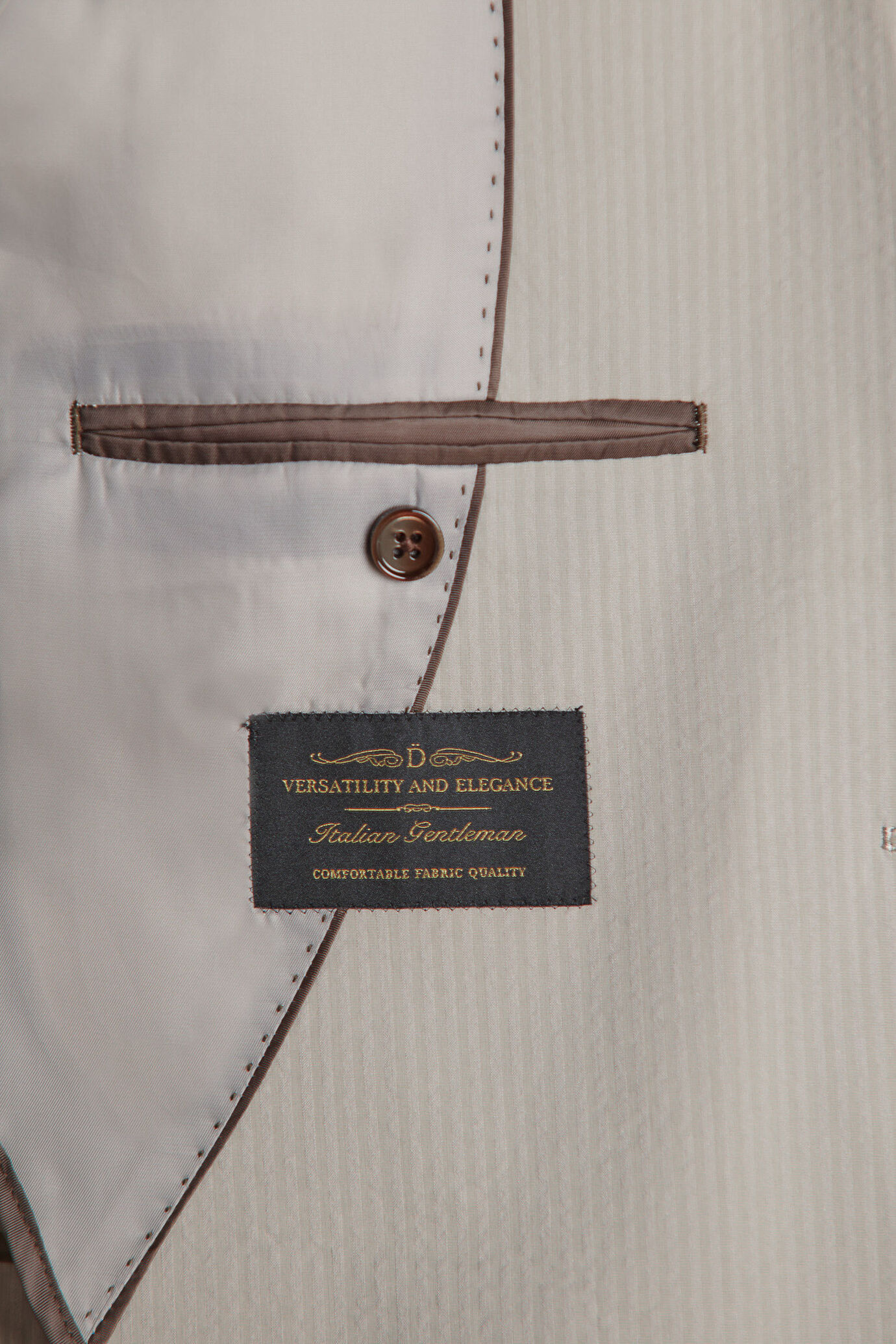 Giacca monopetto tasche a pattina misto cotone image number 4