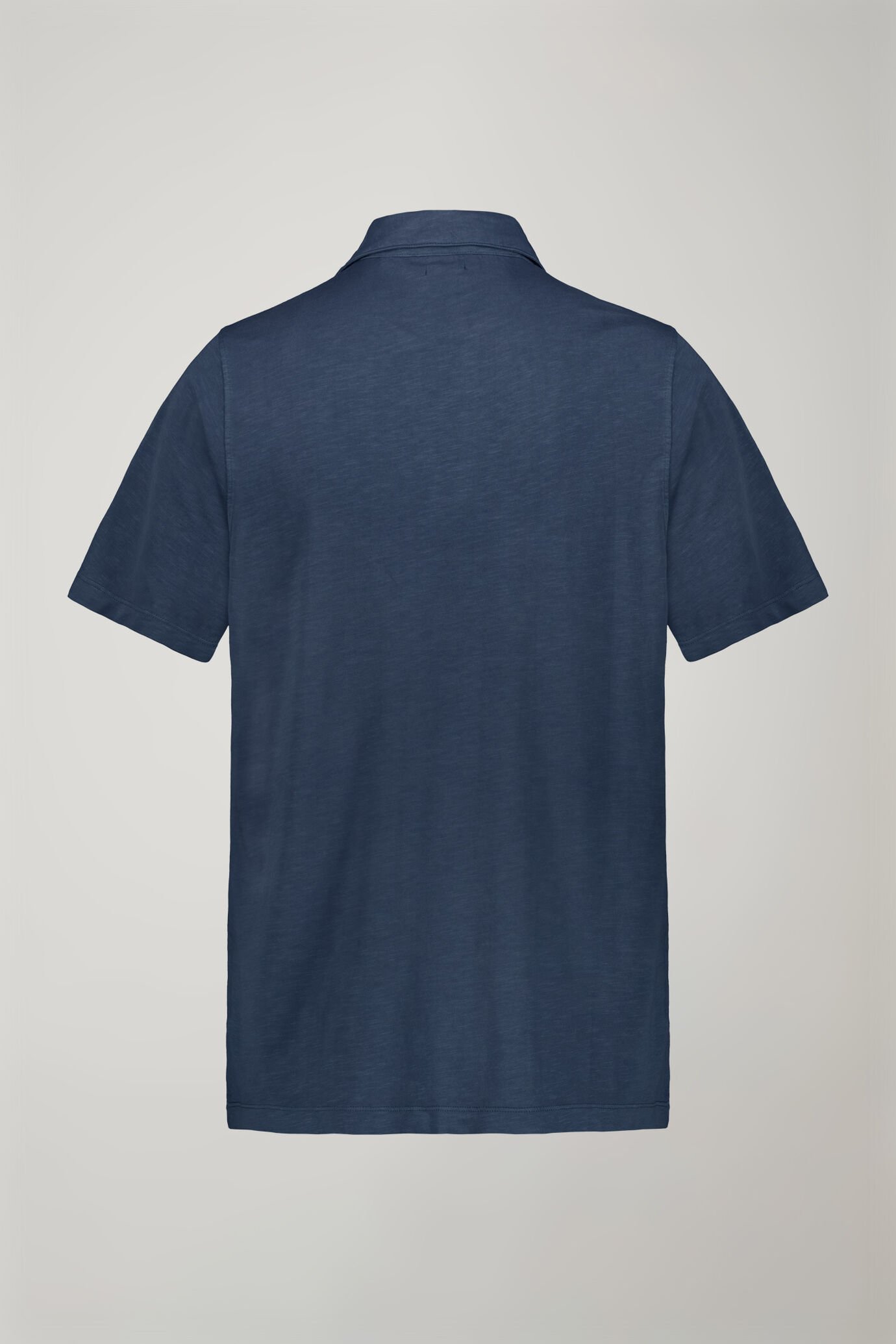 Polo homme à manches courtes et col derby sans boutons, tissu en pur coton, coupe régulière image number 5