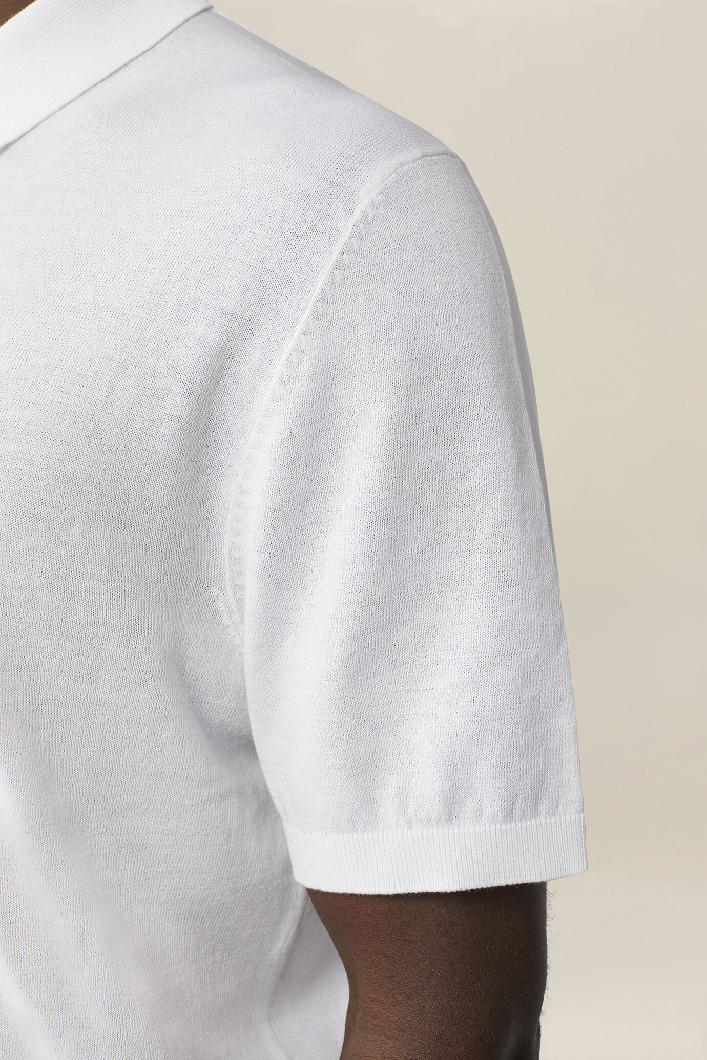 Polo uomo a maglia in 100% cotone regular fit image number 3