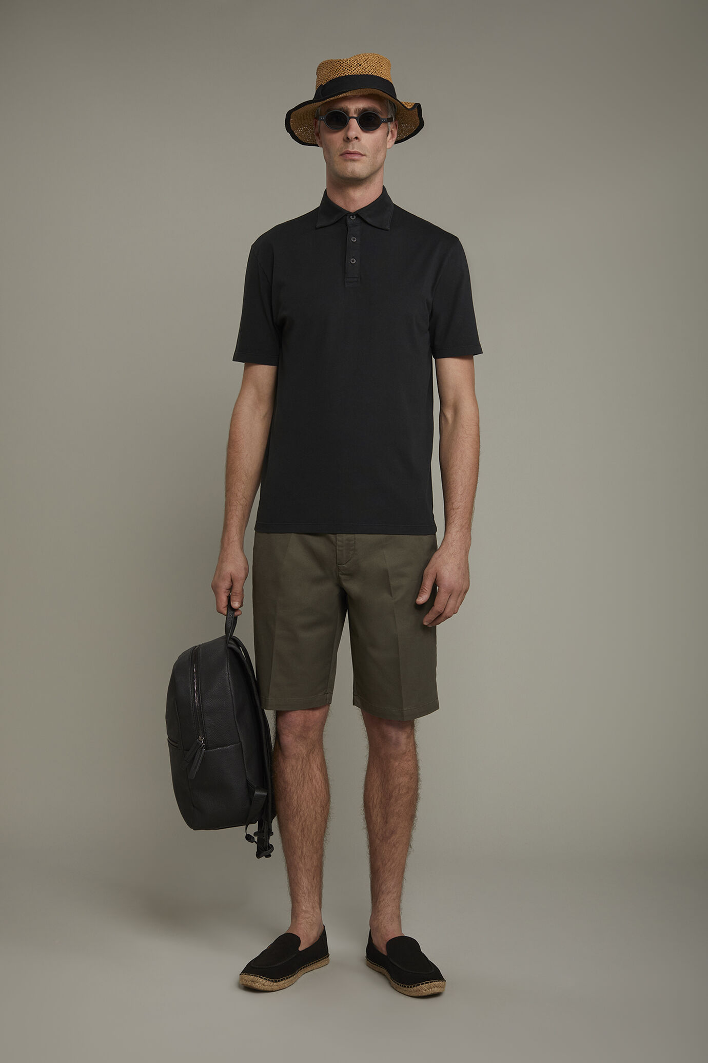 Bermuda uomo classico costruzione twill regular fit