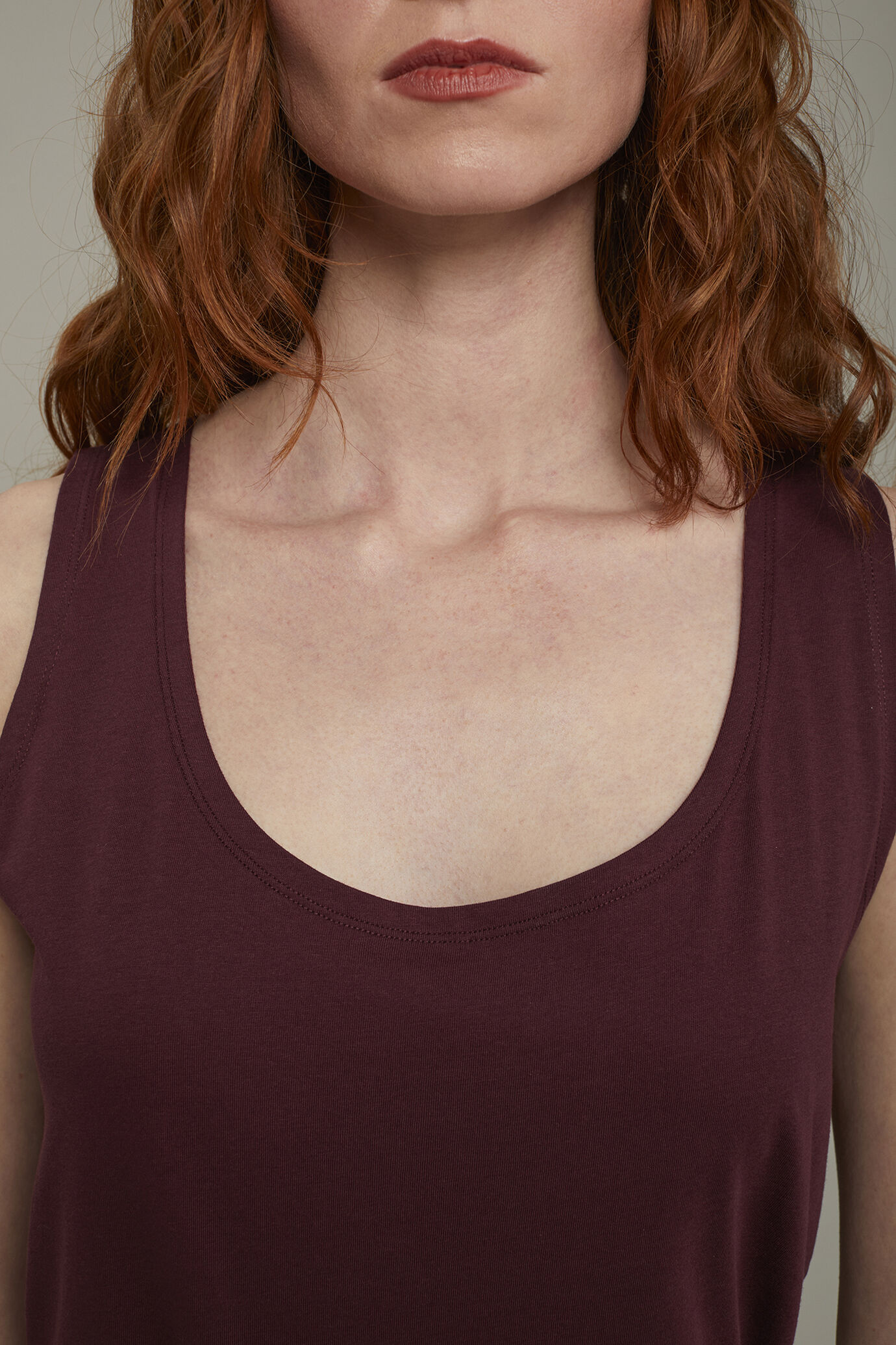 Canotta donna 100% in jersey di cotone comfort fit image number 3