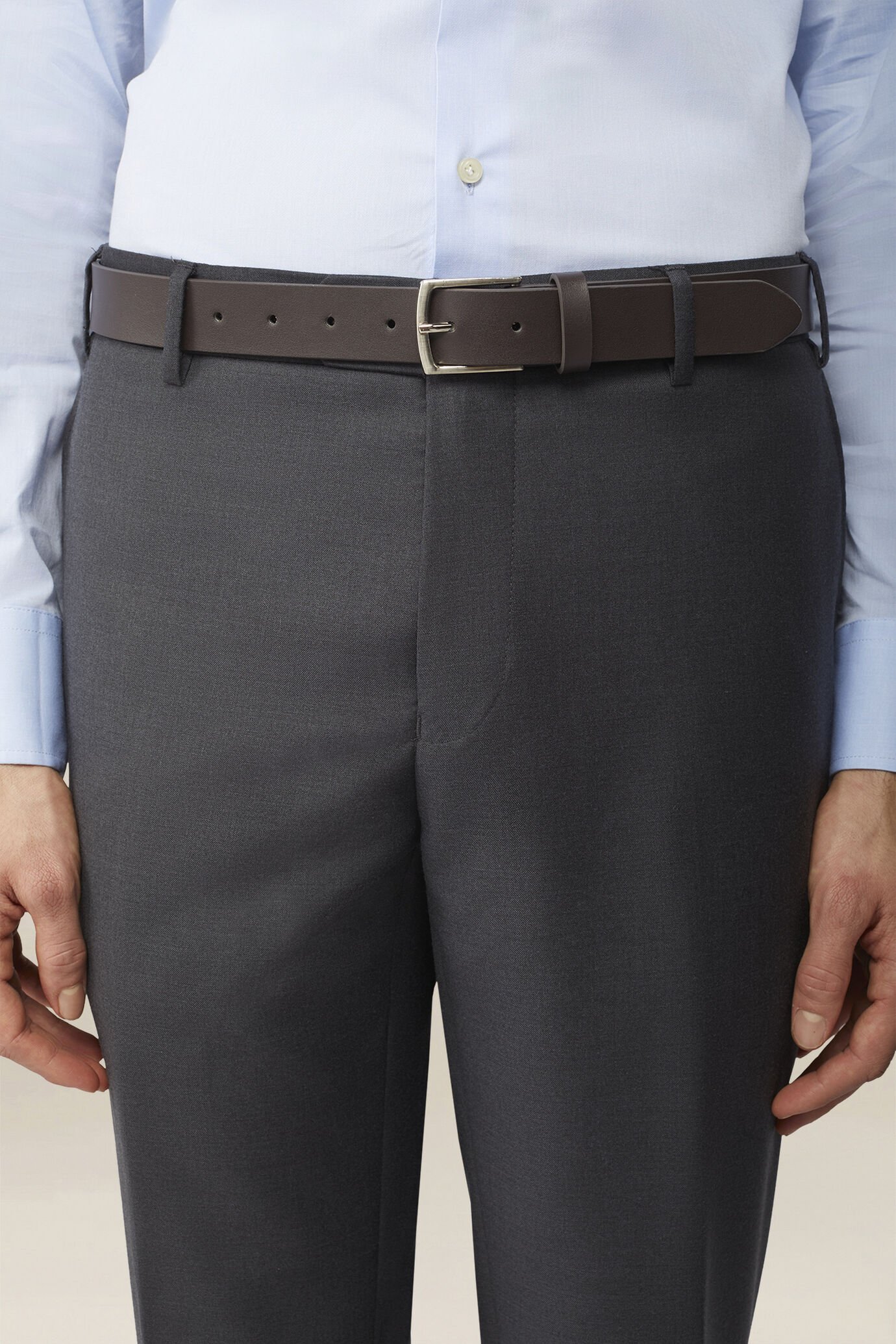 Classic raw-cut men's belt image number 0