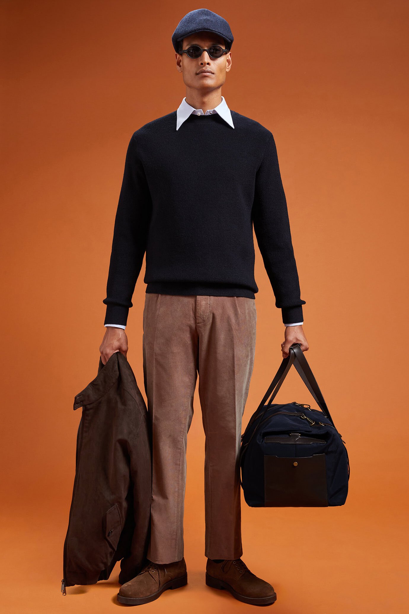 Maglia uomo girocollo in costa inglese regular fit image number 1