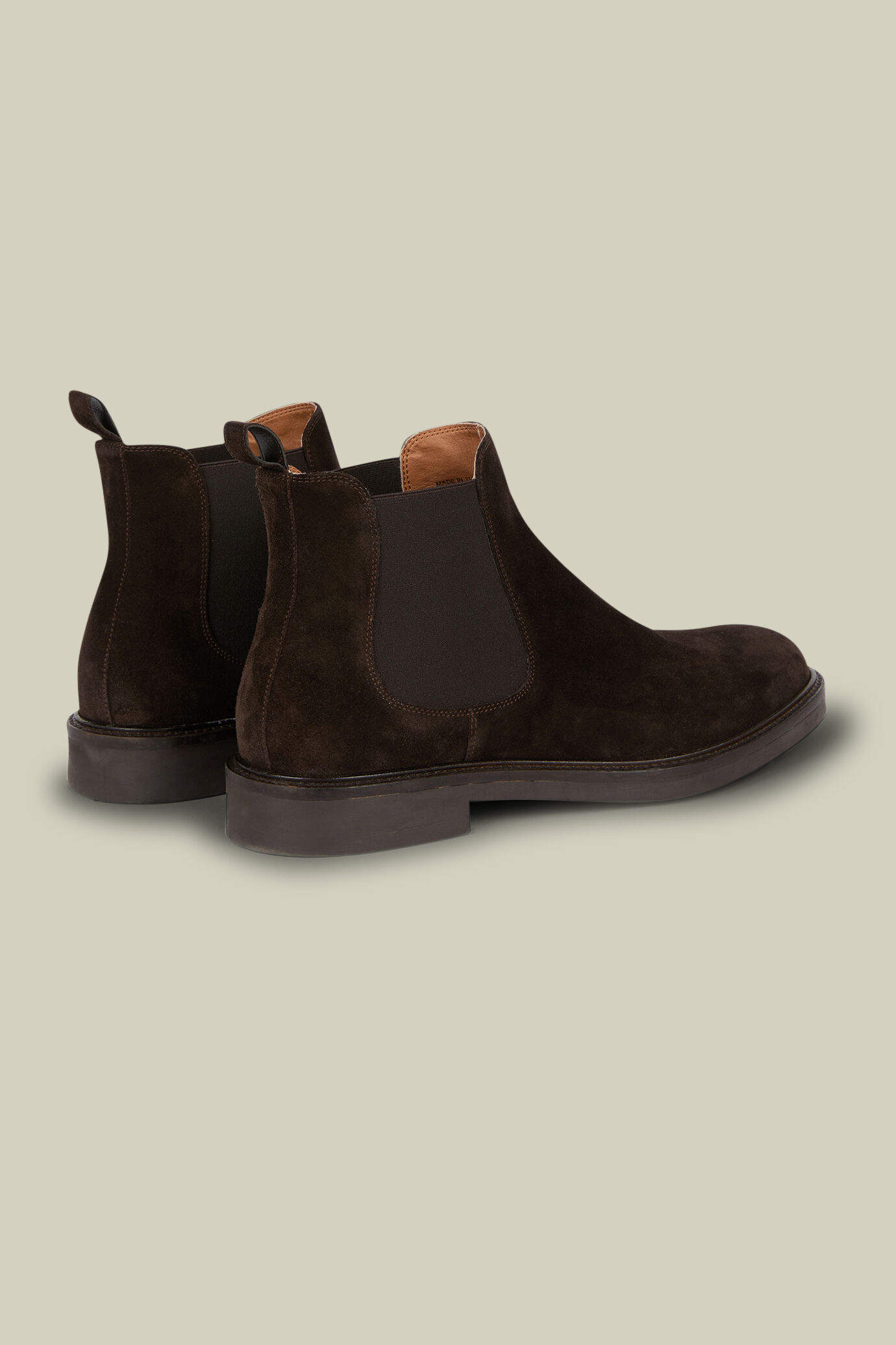 Bottines chelsea pour homme, 100% daim v&eacute;ritable avec semelle en caoutchouc image number 2