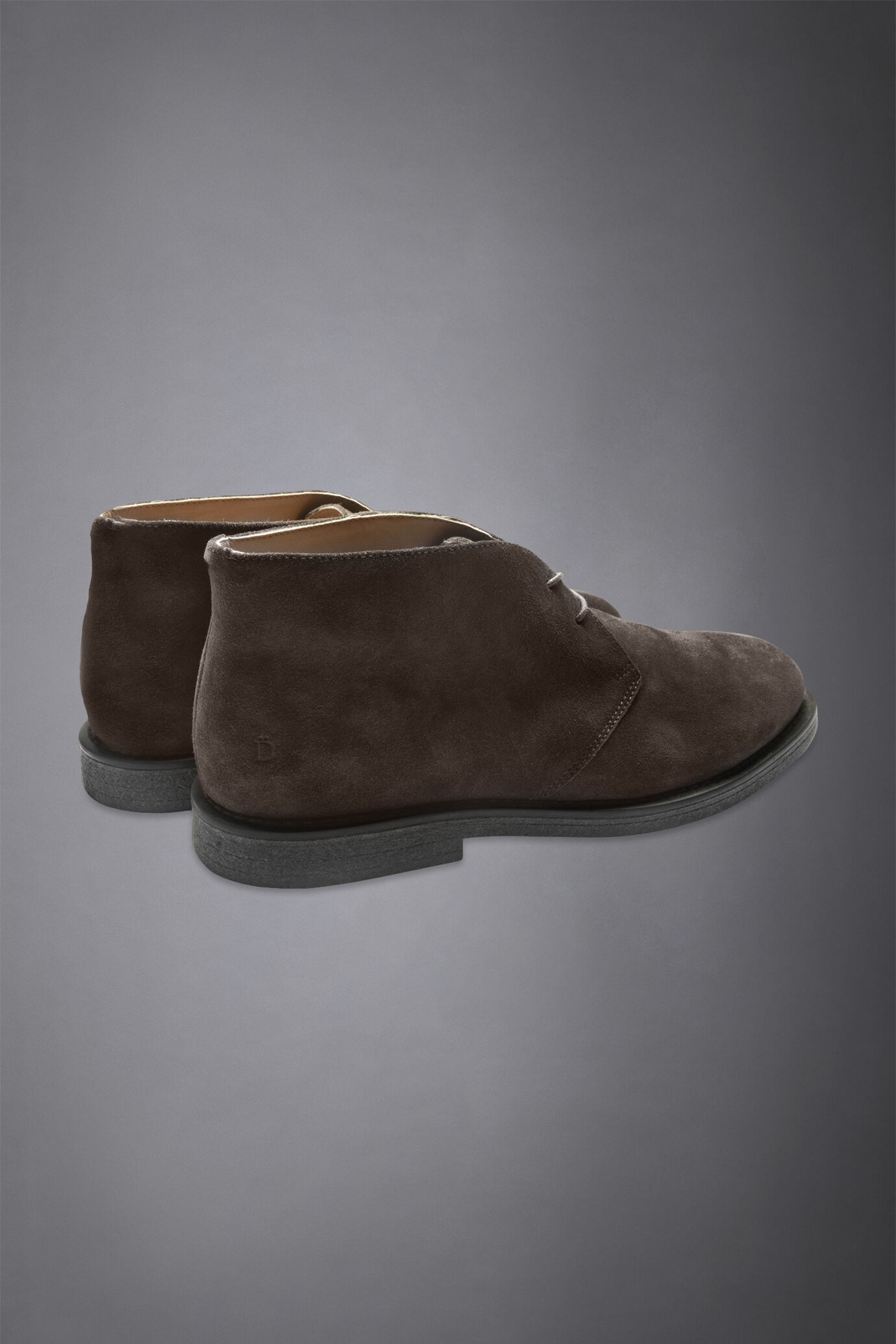 100% suede leather desert boots with rubber sole image number 3