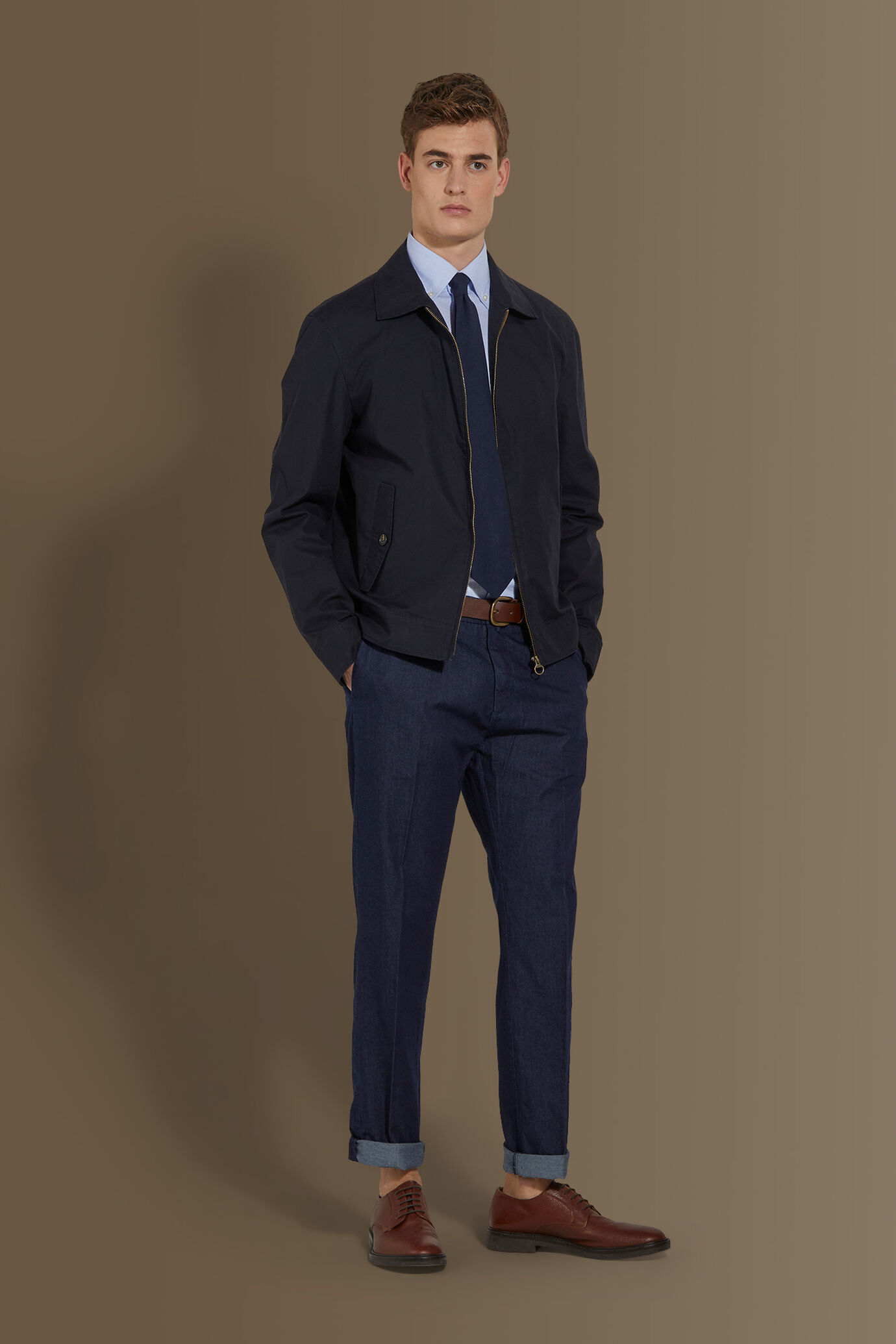 Pantalone chino uomo in denim image number 0