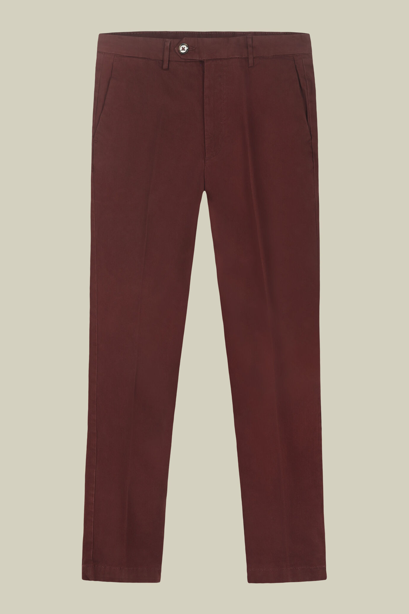 Pantalone uomo chino classico costruzione twill elasticizzato regular fit image number 4