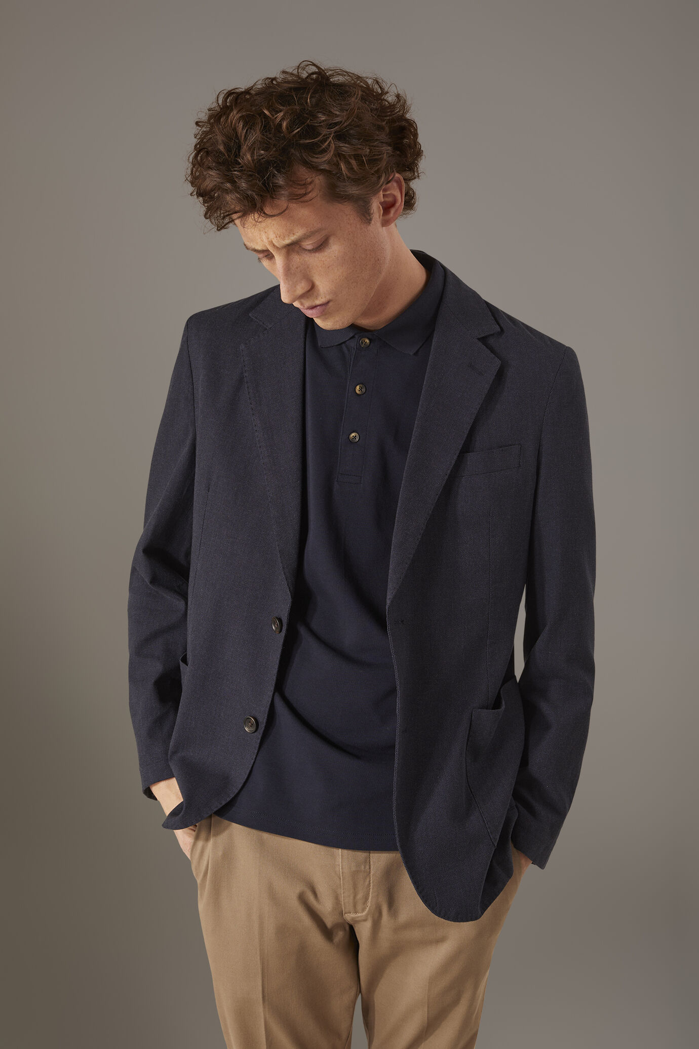 Single breasted jacket with patch pocket image number 1