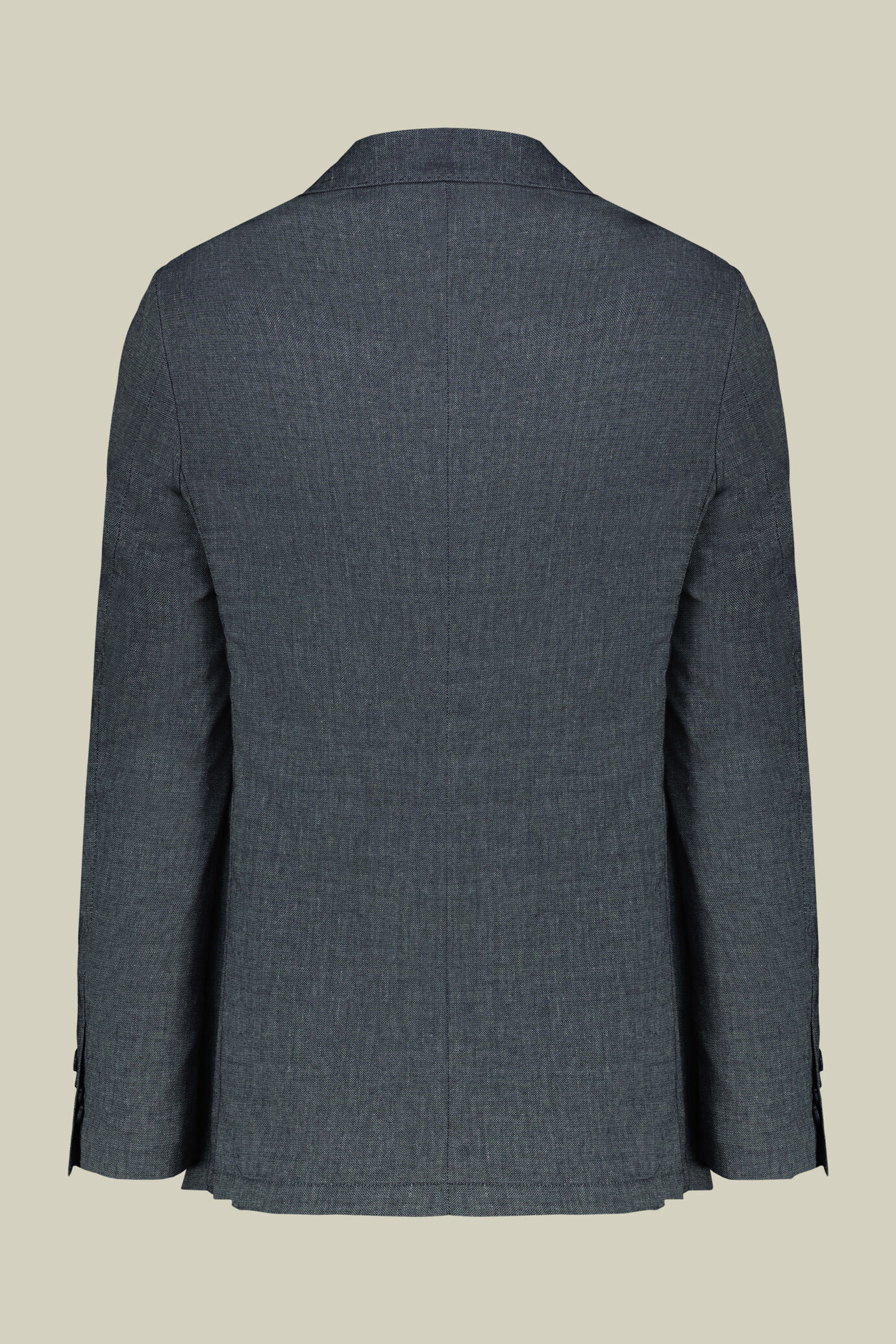 Abito uomo doppiopetto misto lino regular fit image number 1