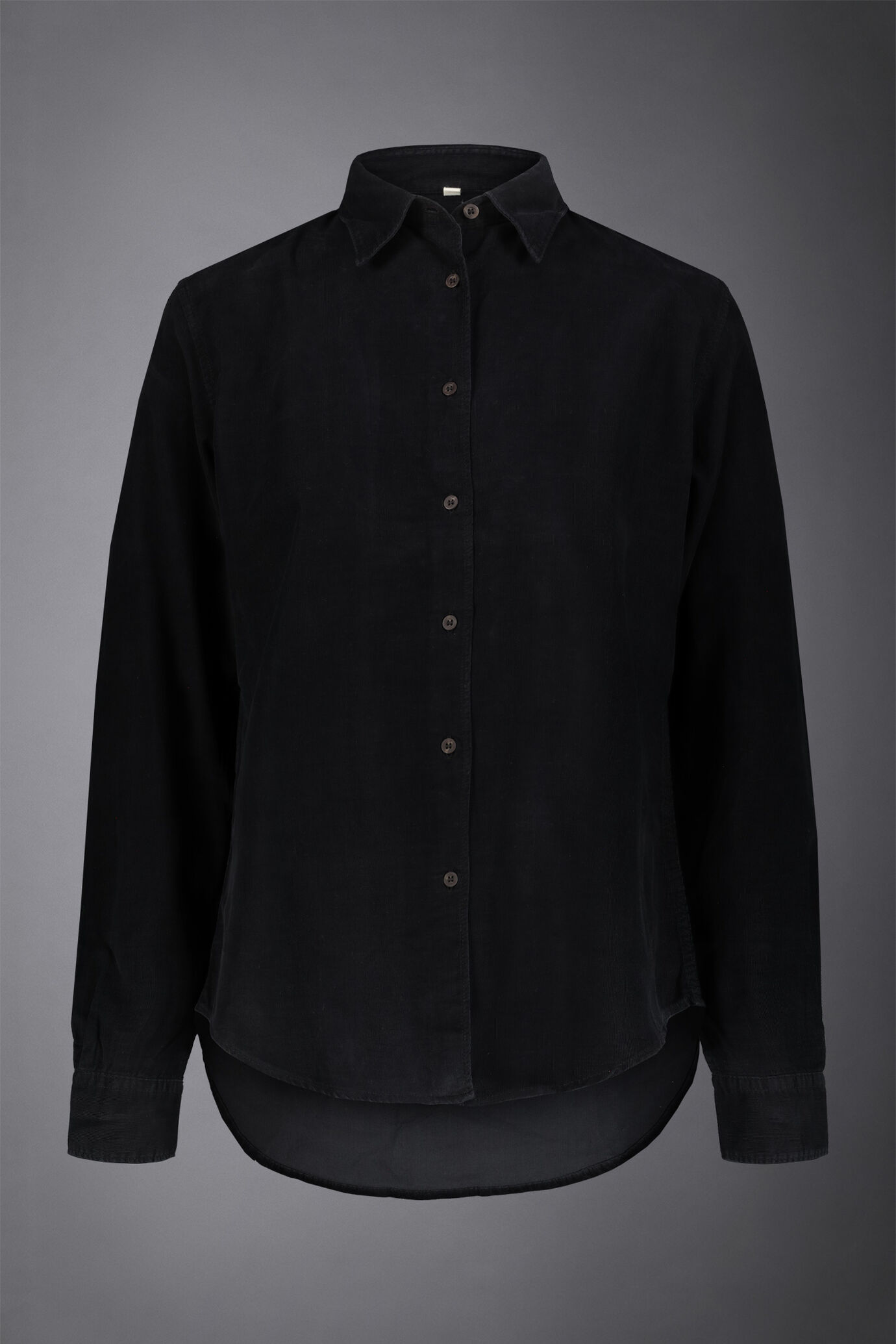 Camicia donna in velluto lavato 100% cotone image number 4