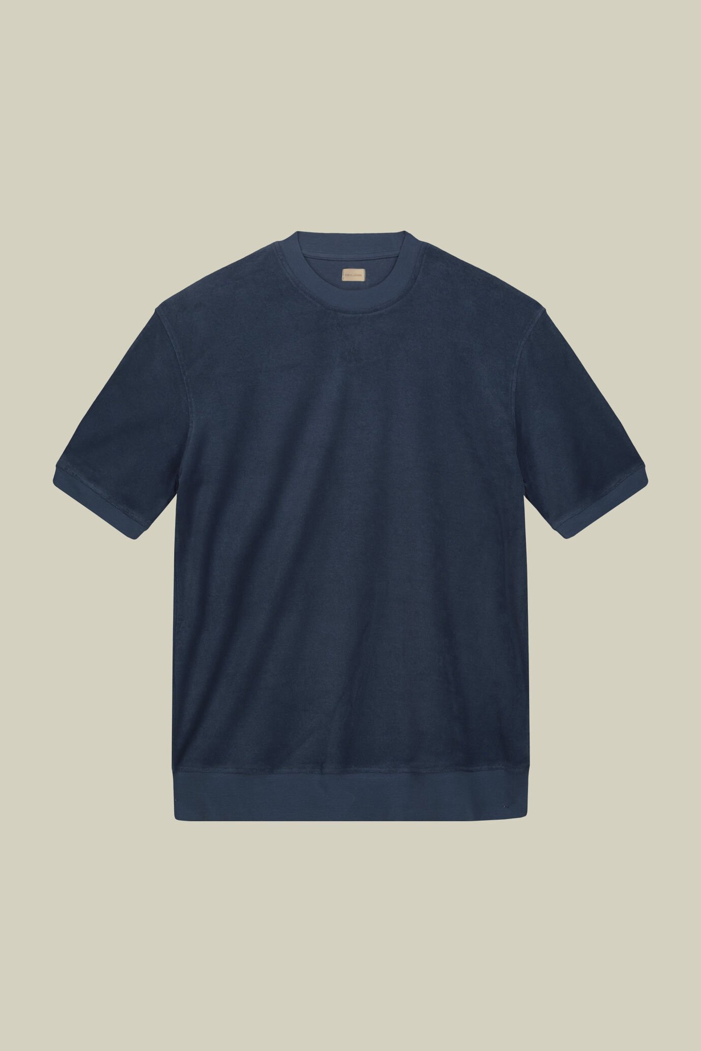 Men's crew neck short sleeve cotton terry T-shirt image number 4