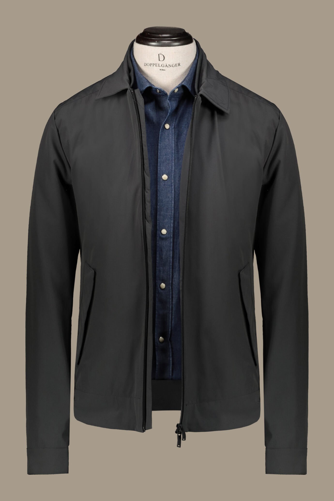 Waterproof sailor jacket with zip image number 5
