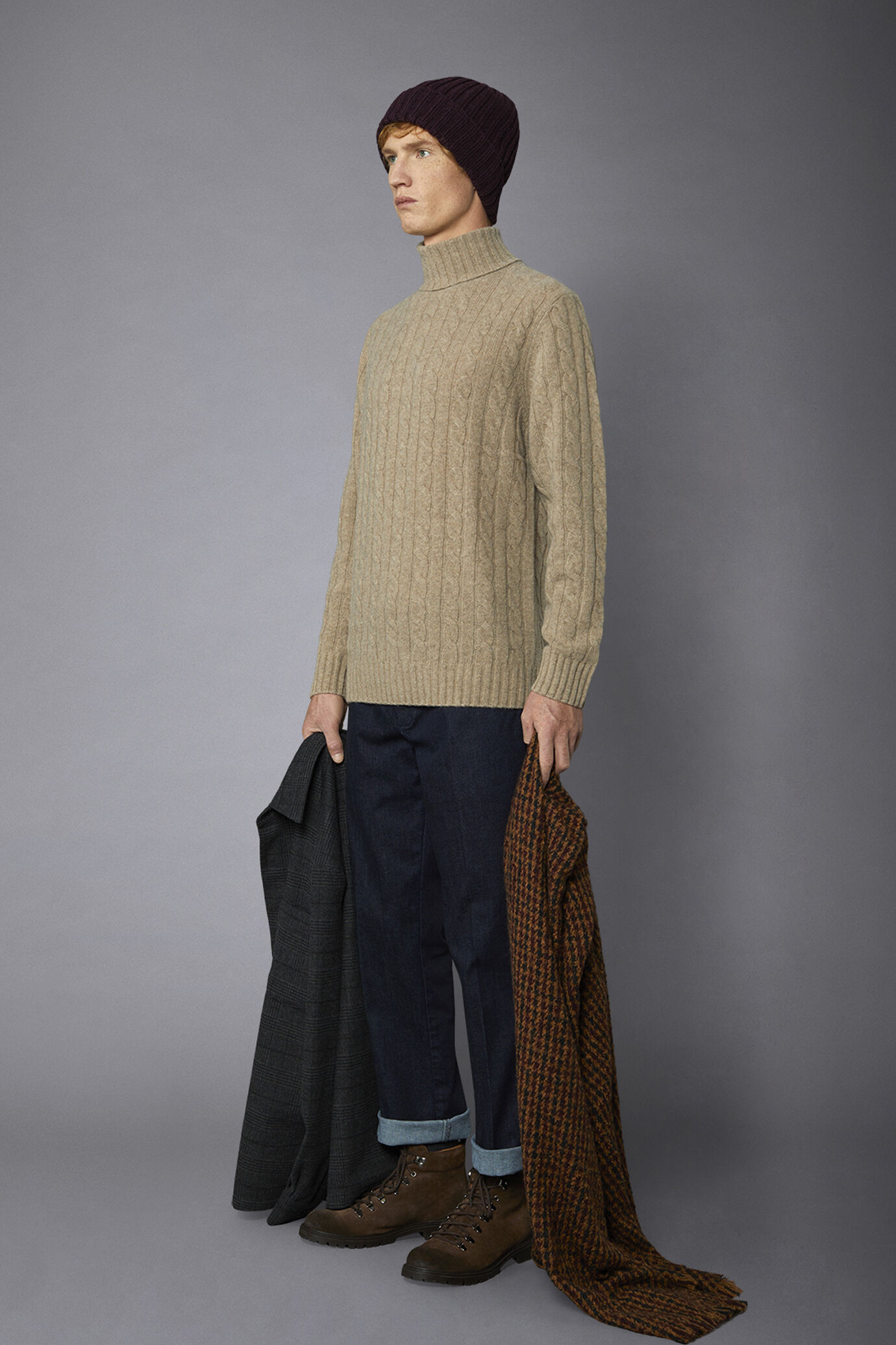 Men's Tturtleneck lambswool blend regular fit sweater image number 1
