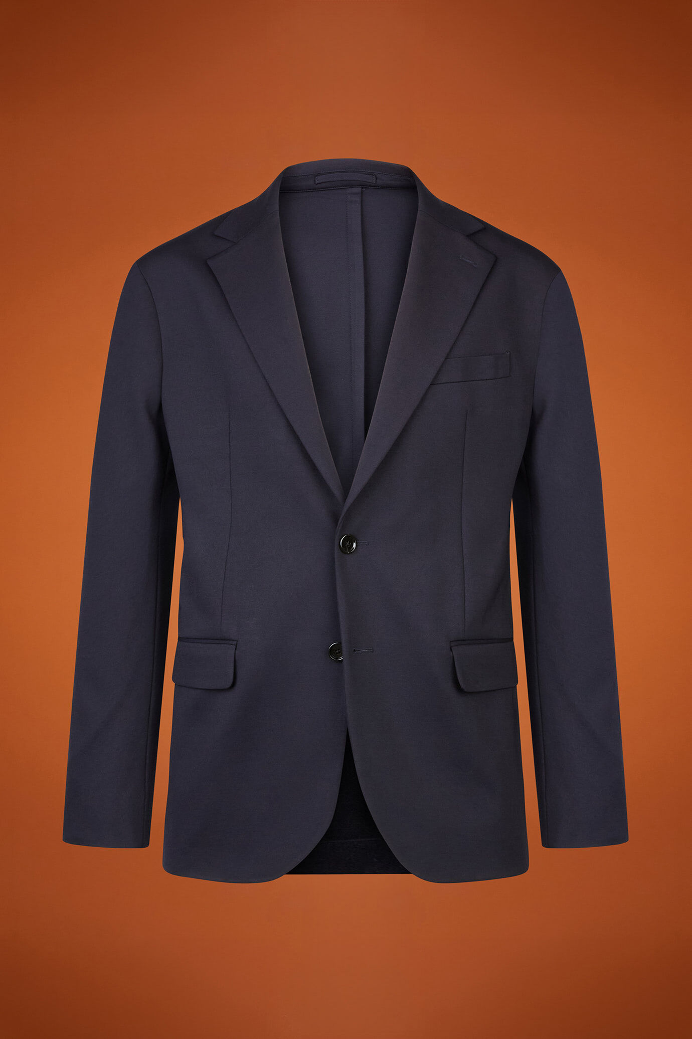 Men's single-breasted jersey jacket in a regular fit