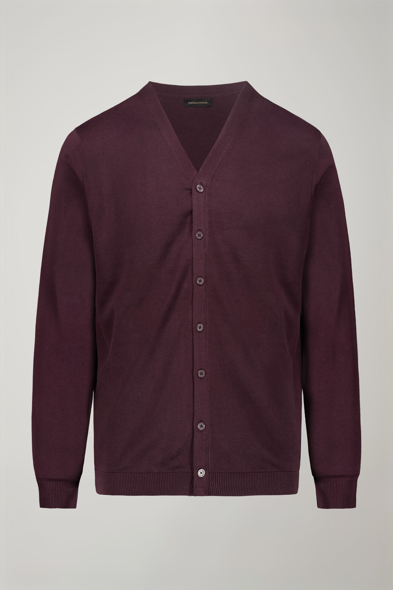 Cardigan uomo scollo a v 100% cotone regular fit image number 4