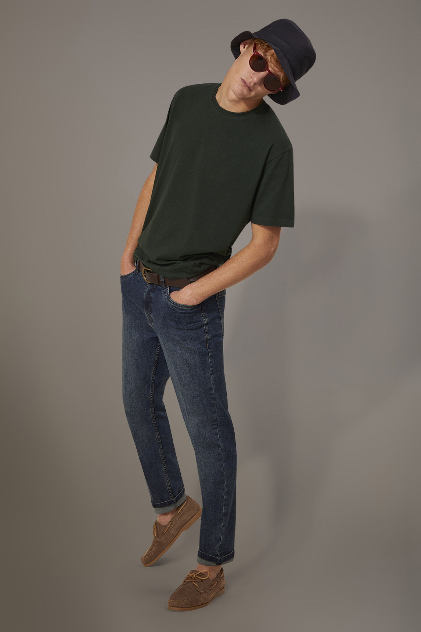 5-Pocket-Denim-Jeans in normaler Passform