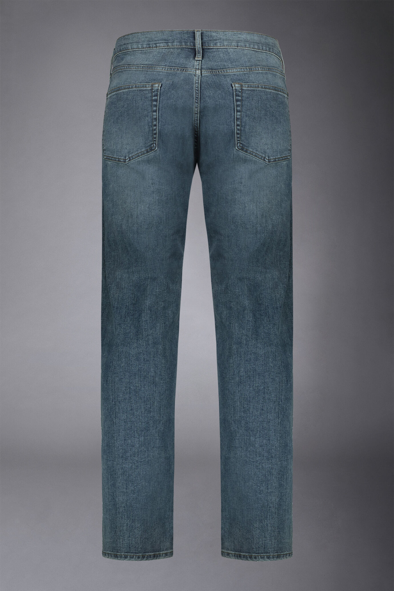 Jeans uomo 5 tasche tessuto denim regular fit image number 5