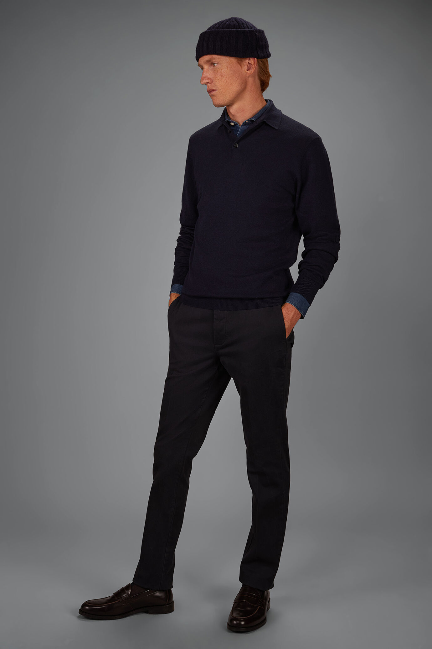 Herren-Polo aus Woll-Baumwollmischung Regular Fit image number 0