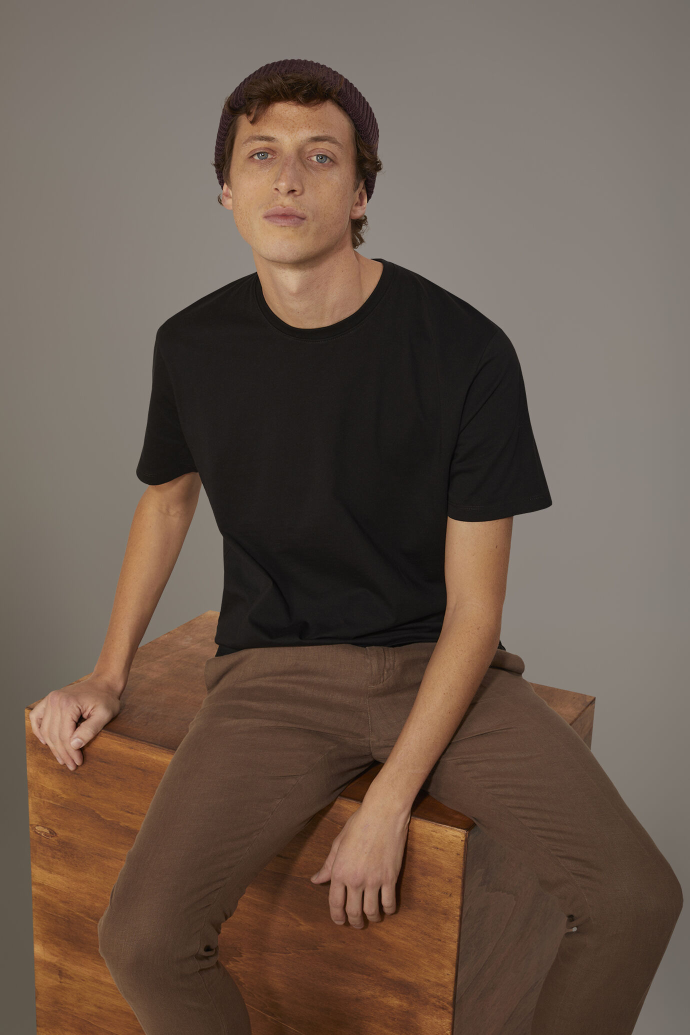 T-shirt girocollo 100% cotone image number 0