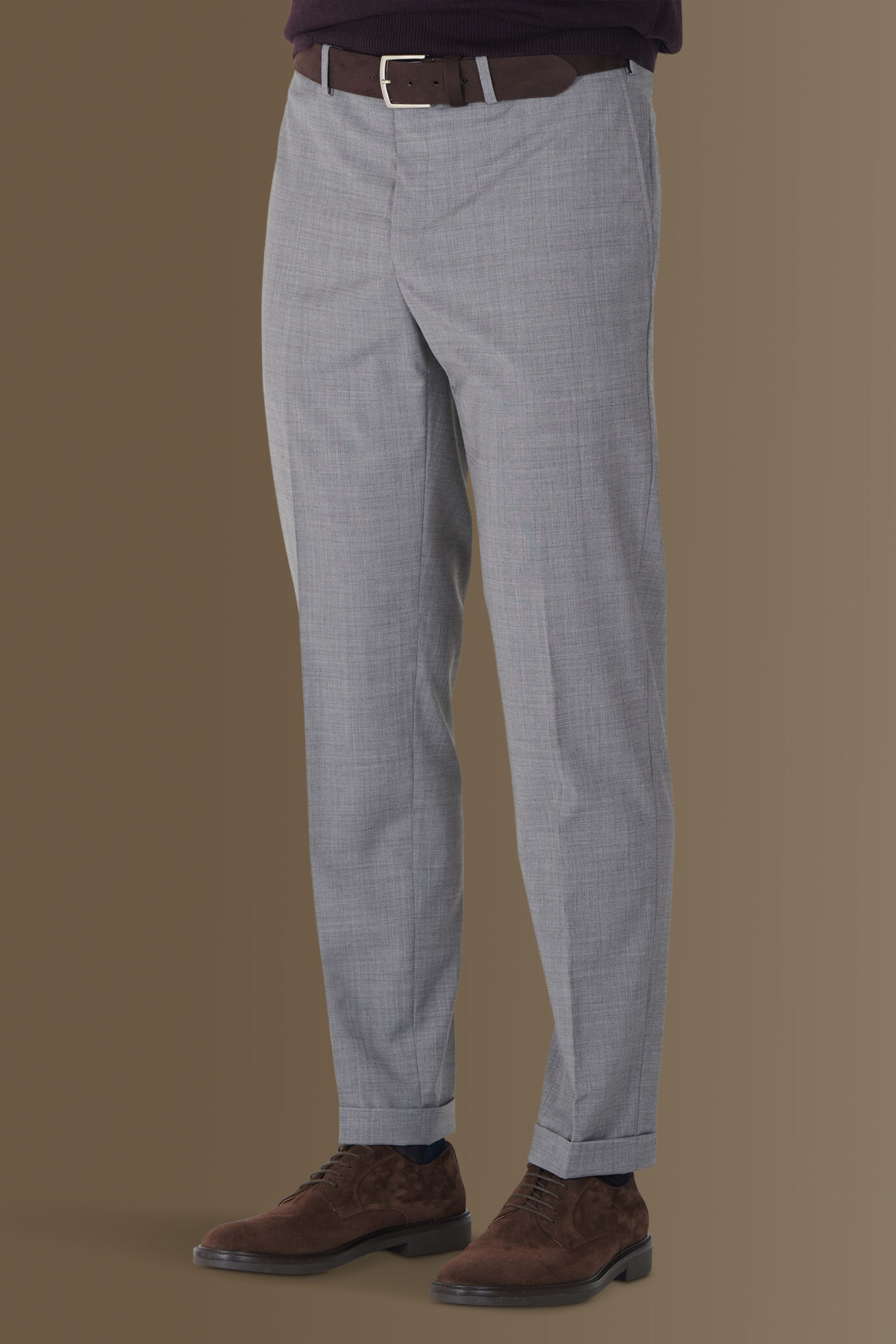 Single breasted suit trousers with turn up image number 4