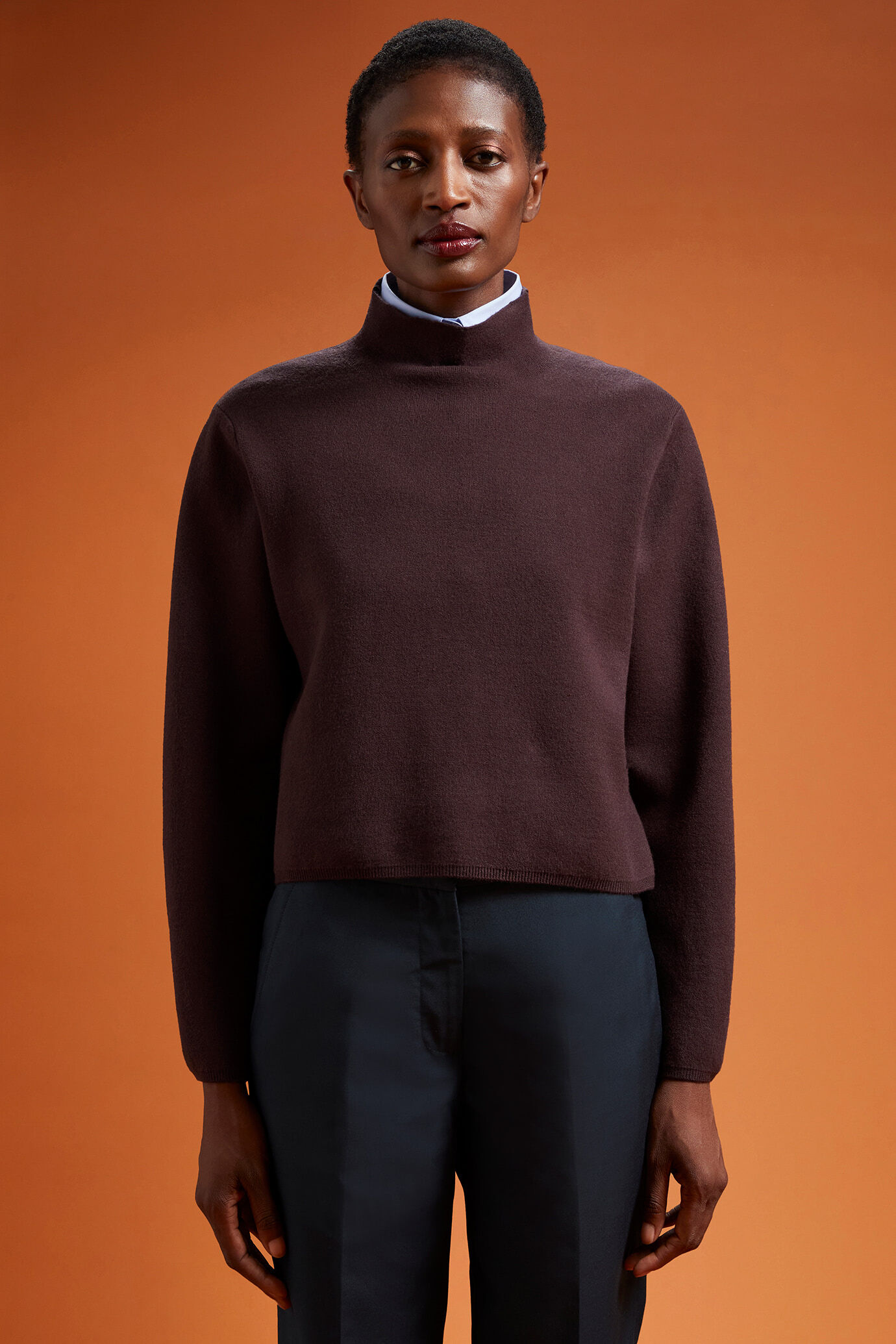 Polo Neck Primark Womens Jumpers Primark Women's Jumper Size Grey