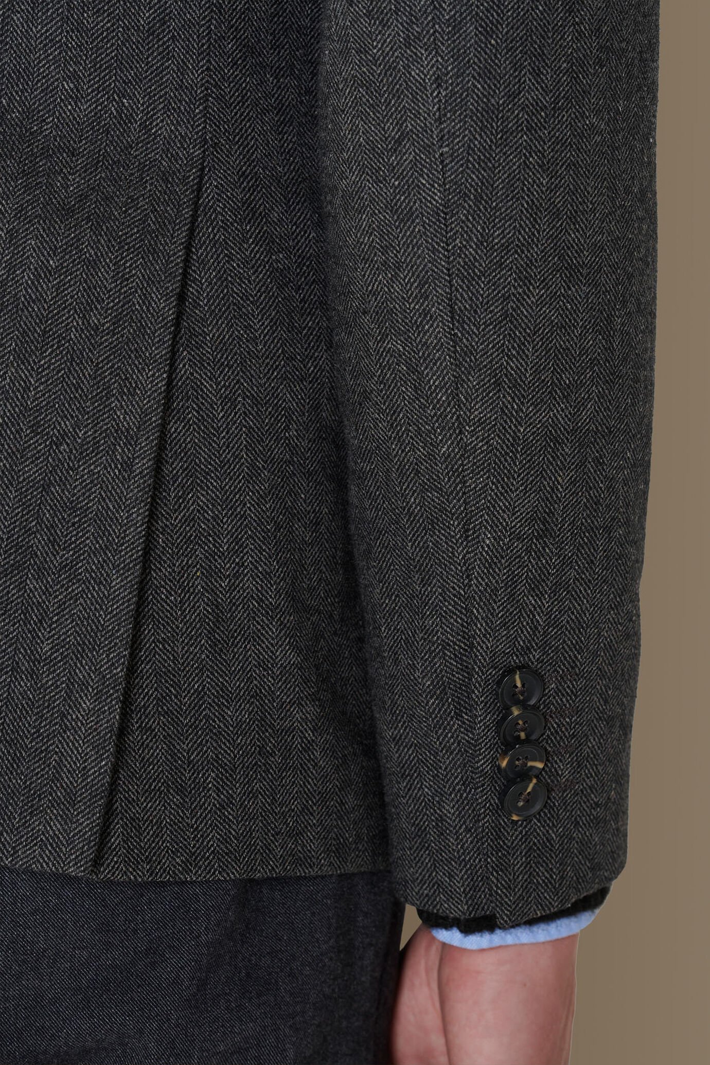 Single breasted harringbone jacket. image number 4