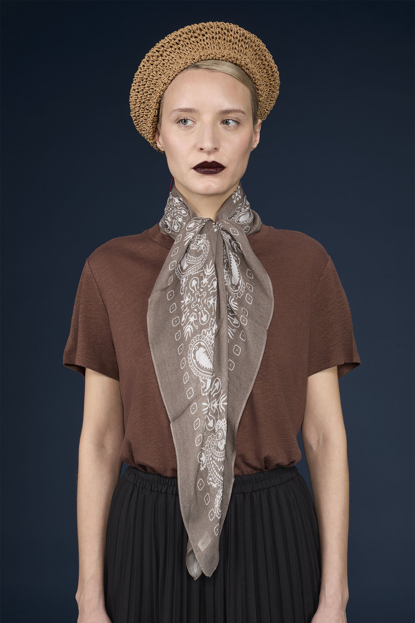 Foulard pour femme avec motif cachemire image number 0