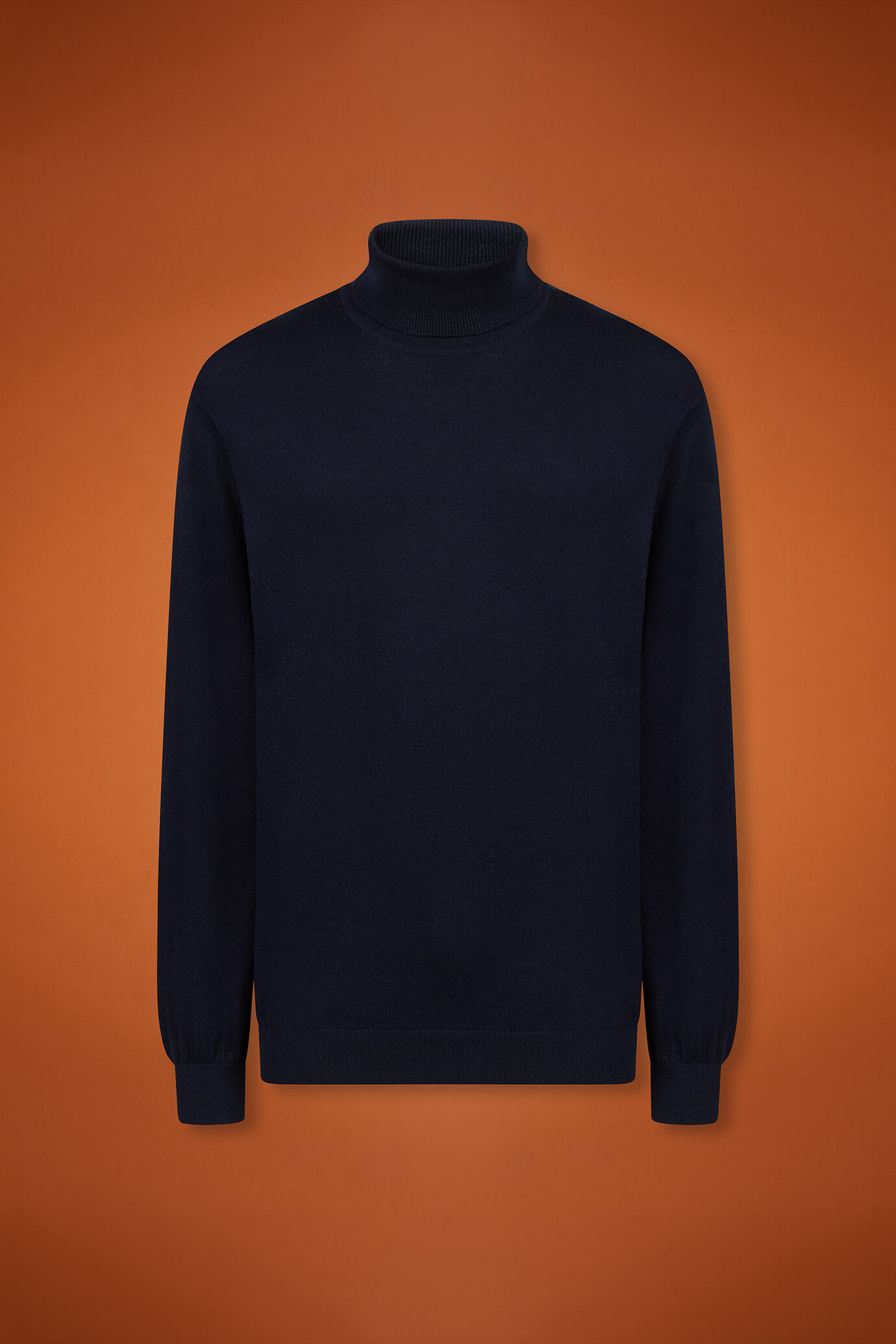 Herren-Pullover mit hohem Ausschnitt aus Baumwolle in normaler Passform image number 4