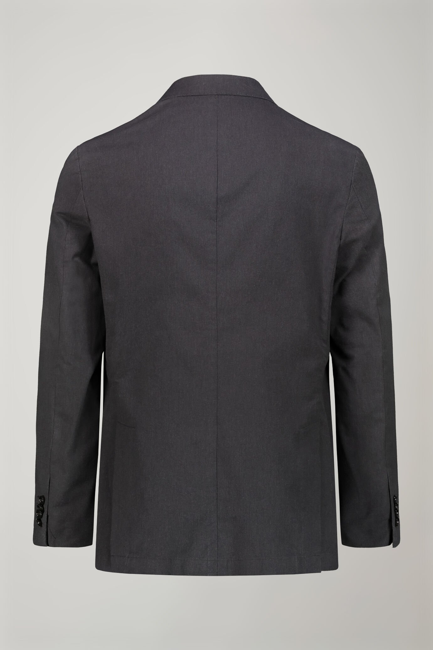 Giacca uomo sfoderata monopetto con tasche a pattina tessuto con effetto fiammato regular fit image number 5