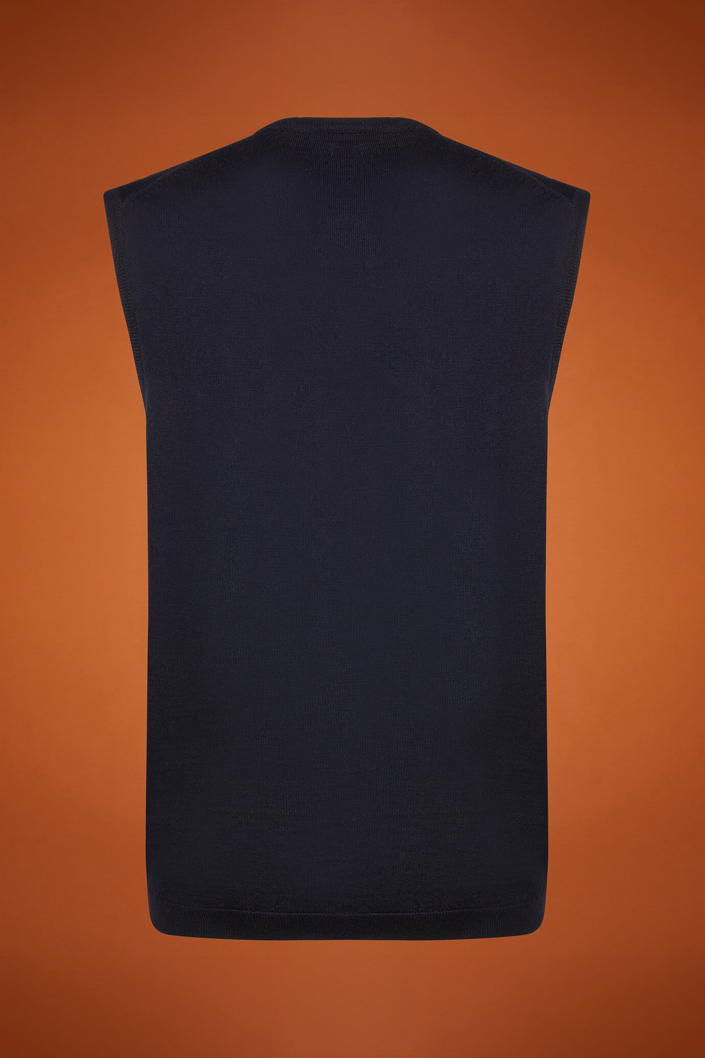 Gilet homme, col en V, 100% laine mérinos extrafine, coupe classique image number 5