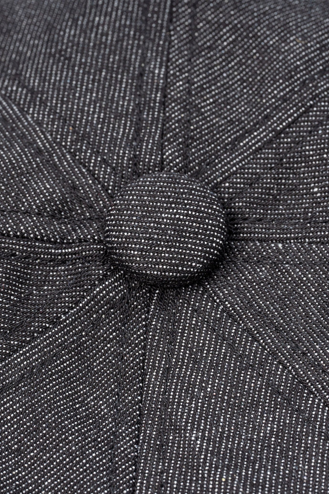 Men's black denim newsboy hat image number 1