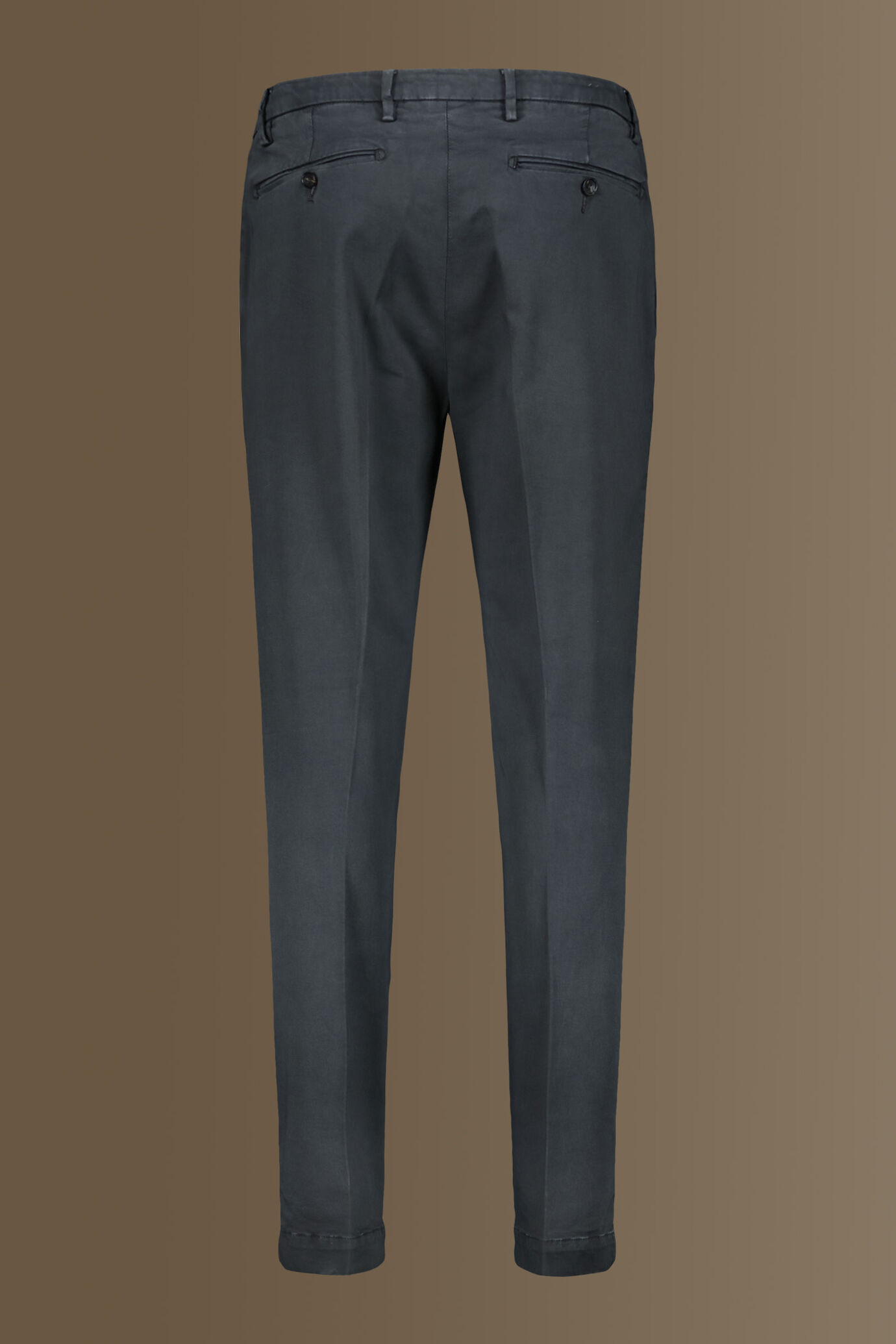 Pantalone chino con pinces singola tessuto in raso elasticizzato image number 5