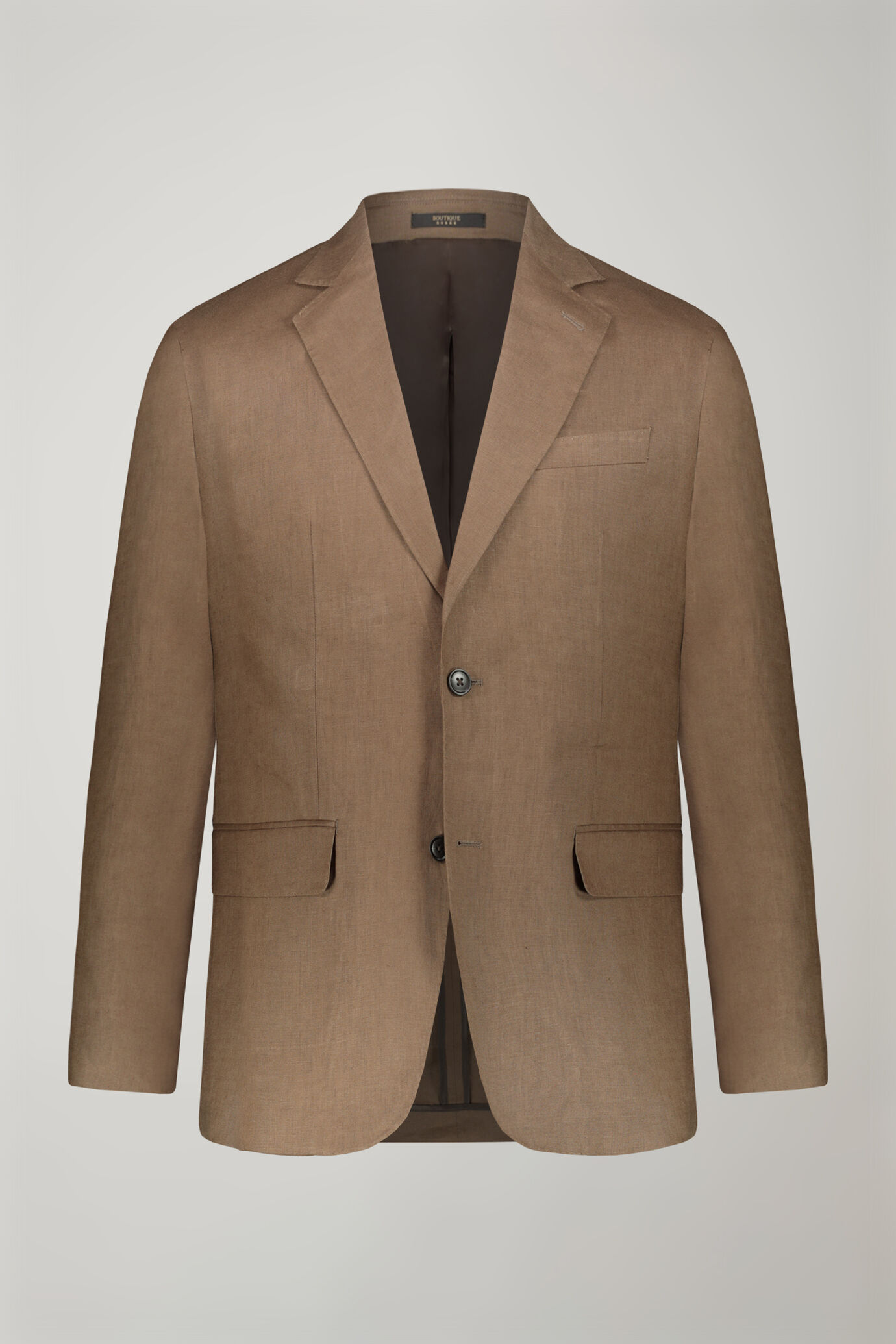 Costume droite 100% lin fit régulier uni image number 0