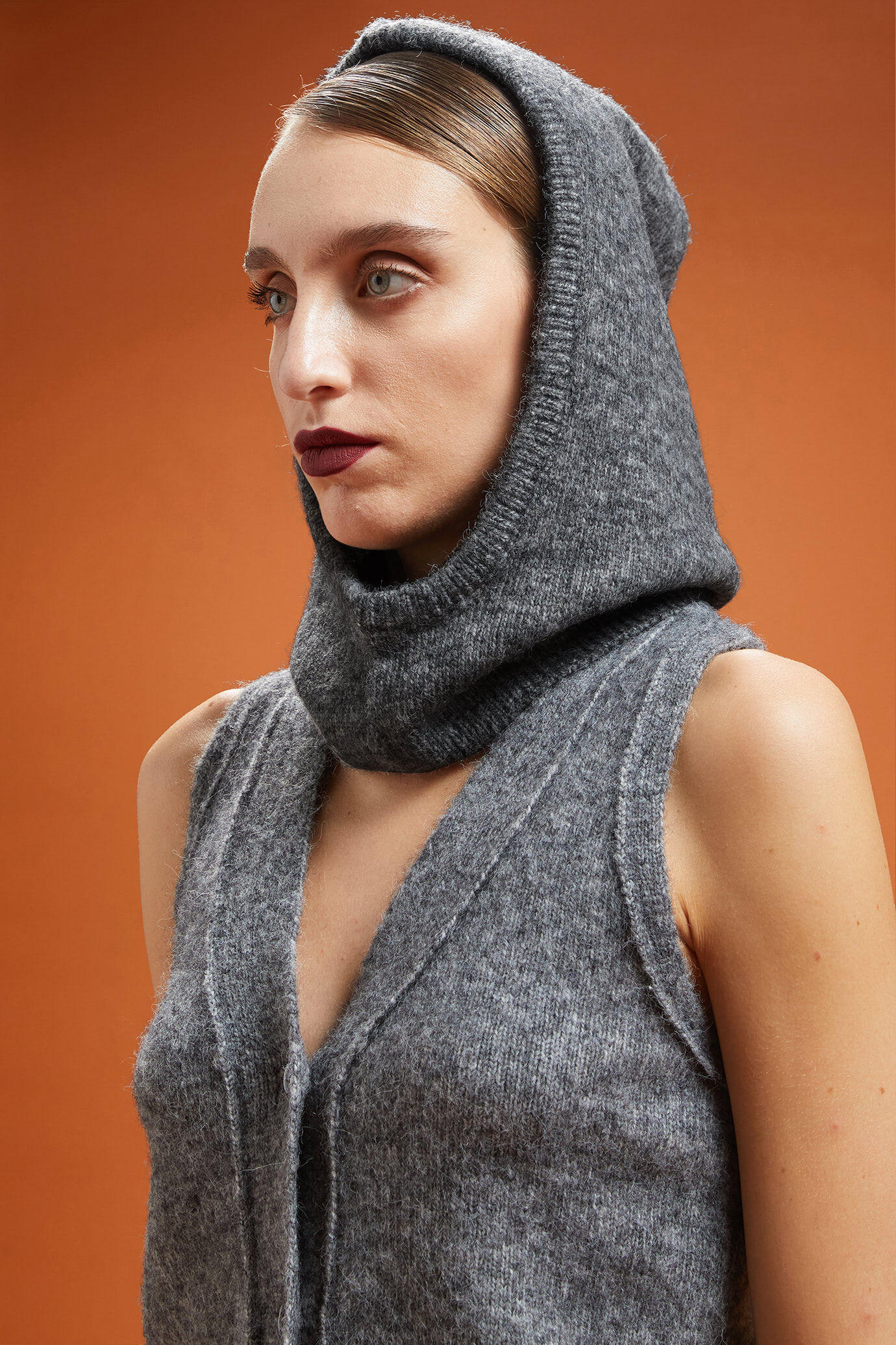 Balaclava donna in maglia morbida image number 1