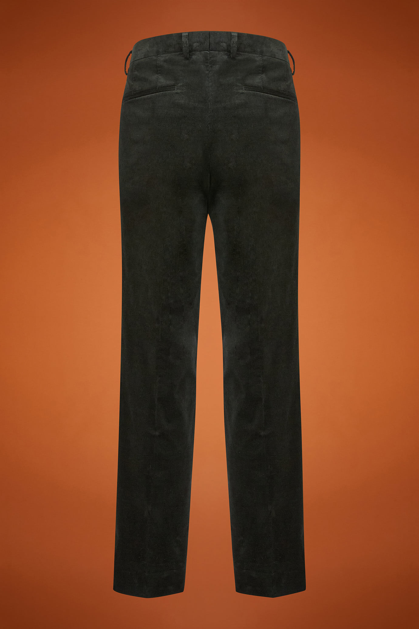 Pantalone classico uomo con doppia pince in velluto a coste regular fit image number 5